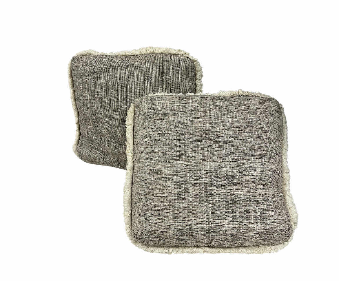 Photo 1 of VINTAGE PLUSH DOWN THROW PILLOWS (2) 20” X 20”