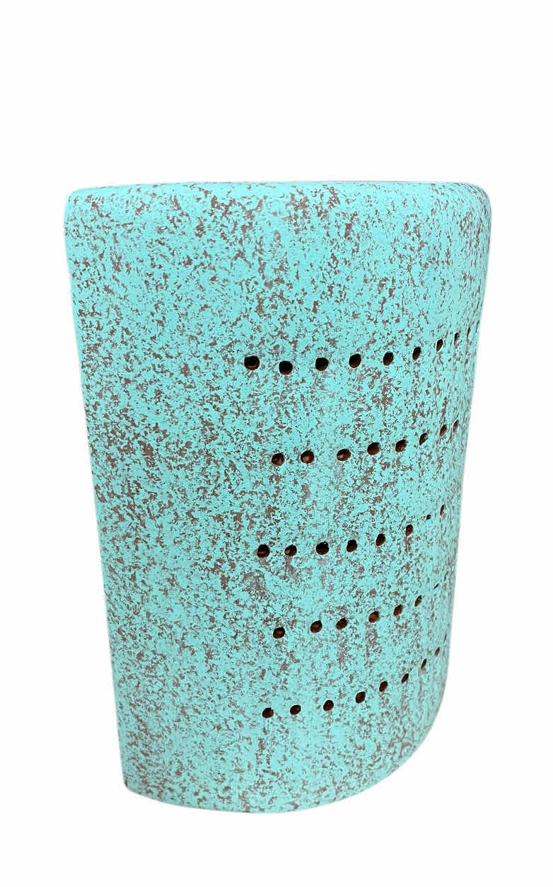 Photo 1 of NEW AMERICAN CRAFT SOUTHWESTERN TEAL CERAMIC SCONCE LIGHTING 7.5” X 5” H9.5”