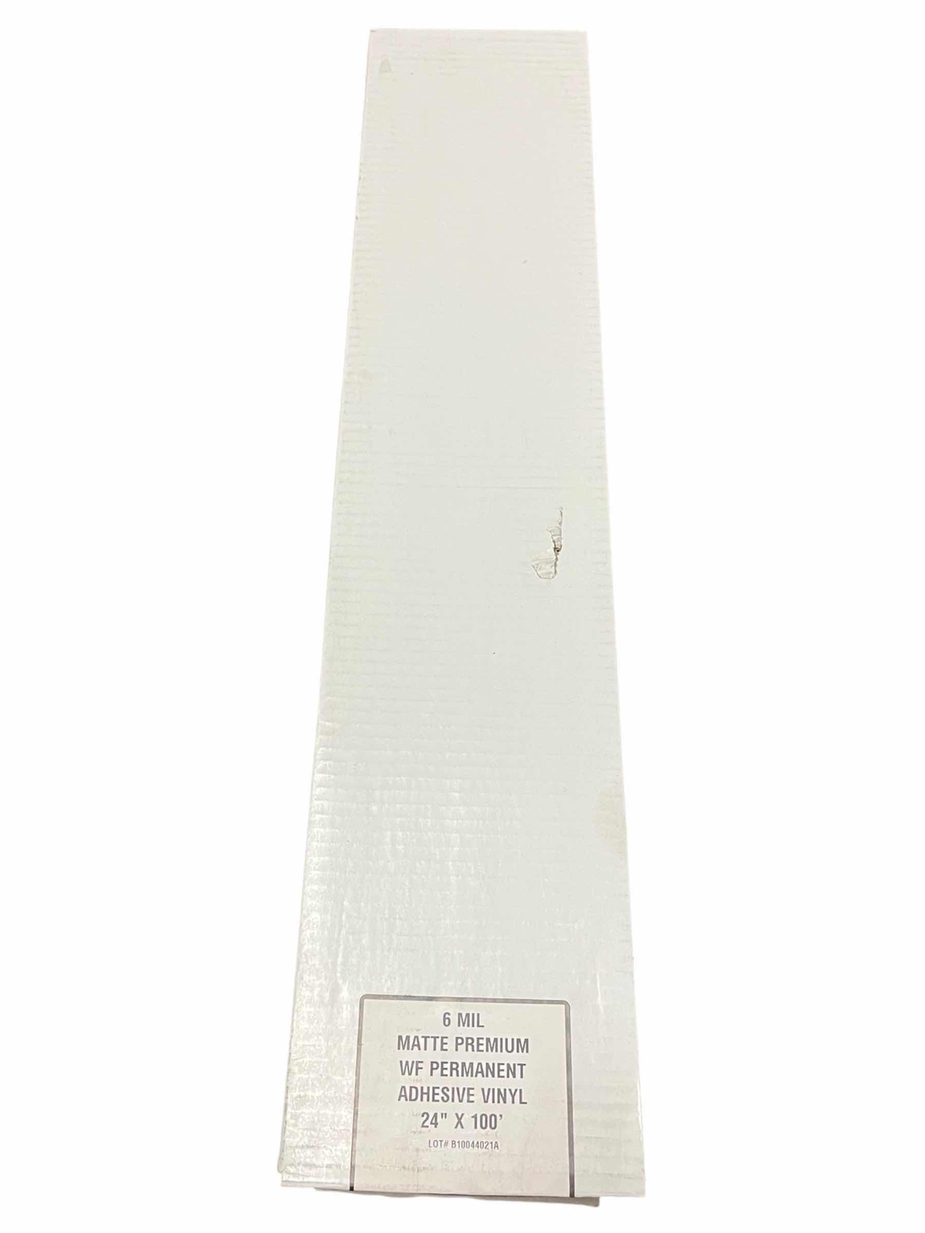 Photo 1 of NEW READ & CO AMAV6-24 6 MIL MATTE PREMIUM WF PERMANENT ADHESIVE VINYL 24" X 100' $170
