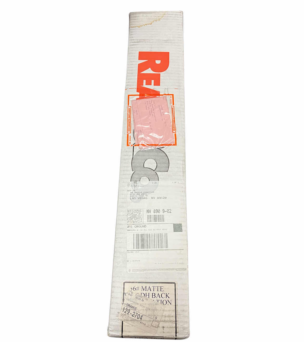 Photo 1 of NEW READ & CO APPA36-S 36# MATTE WF ADHESIVE BACK PRESENTATION PAPER SAMPLE ROLL