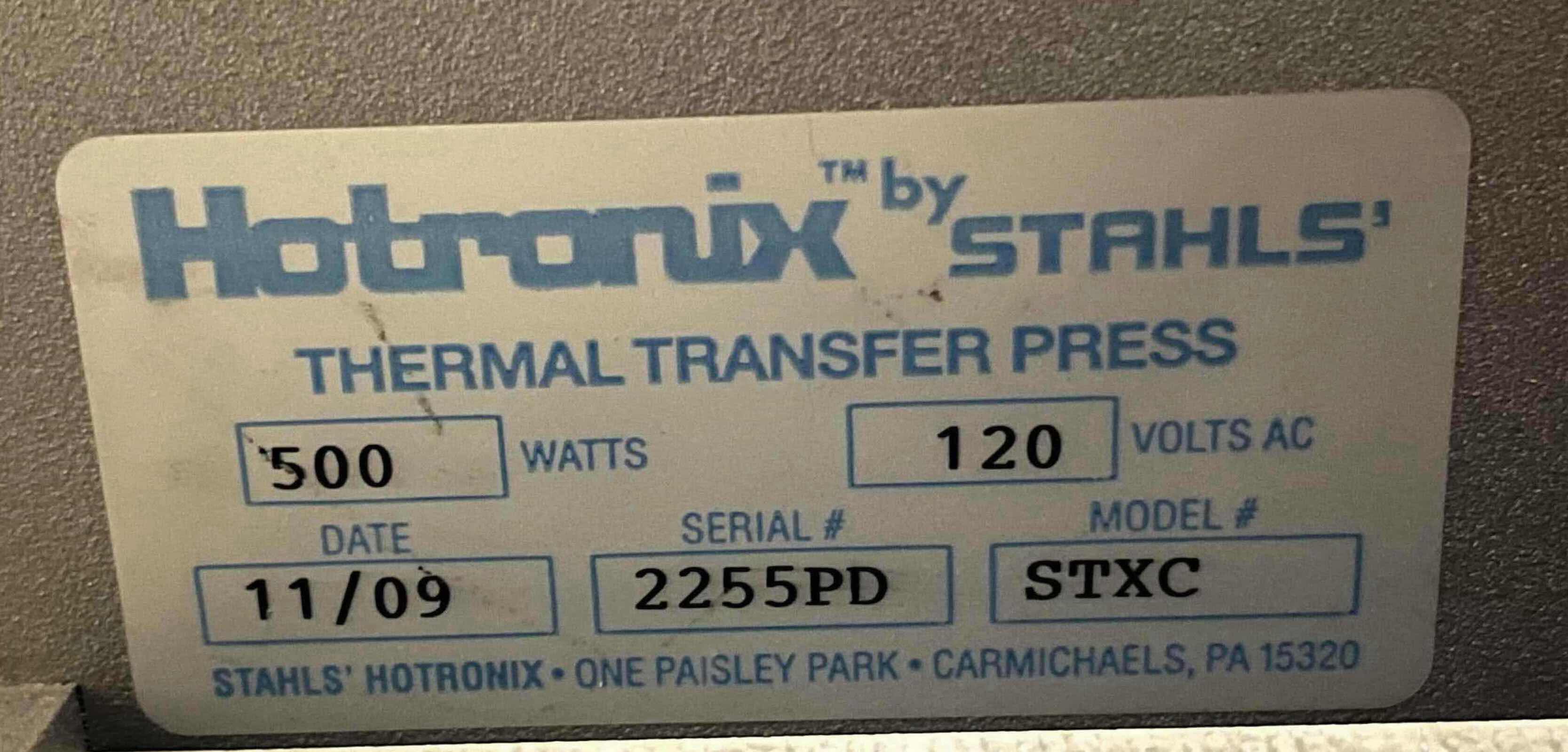 Photo 1 of STAHLS HOTRONIX AUTO OPEN CAP PRESS MODEL STXC $1155