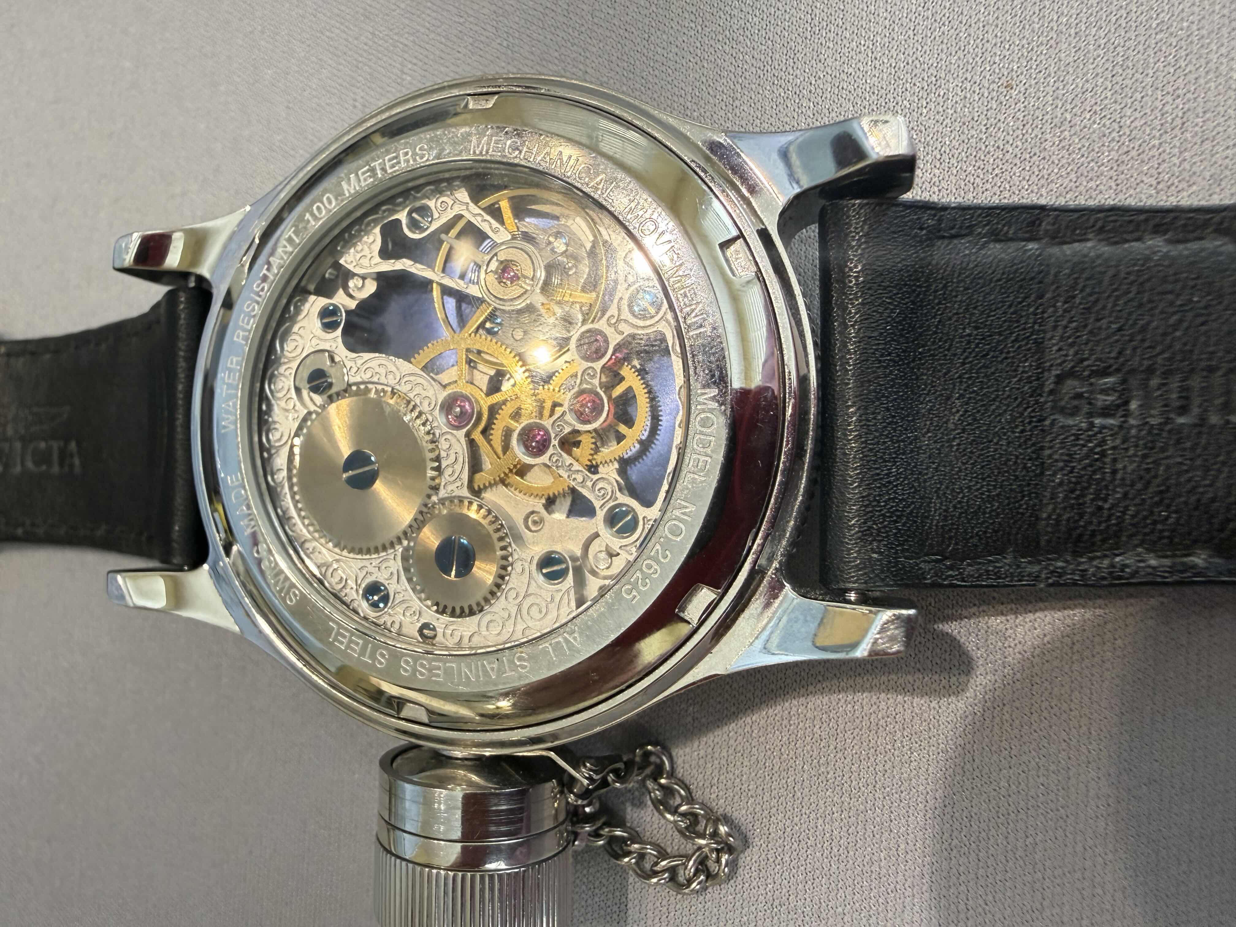 Photo 1 of INVICTA DIVER MEN’S 52mm WATCH W BLACK LEATHER BAND $1200