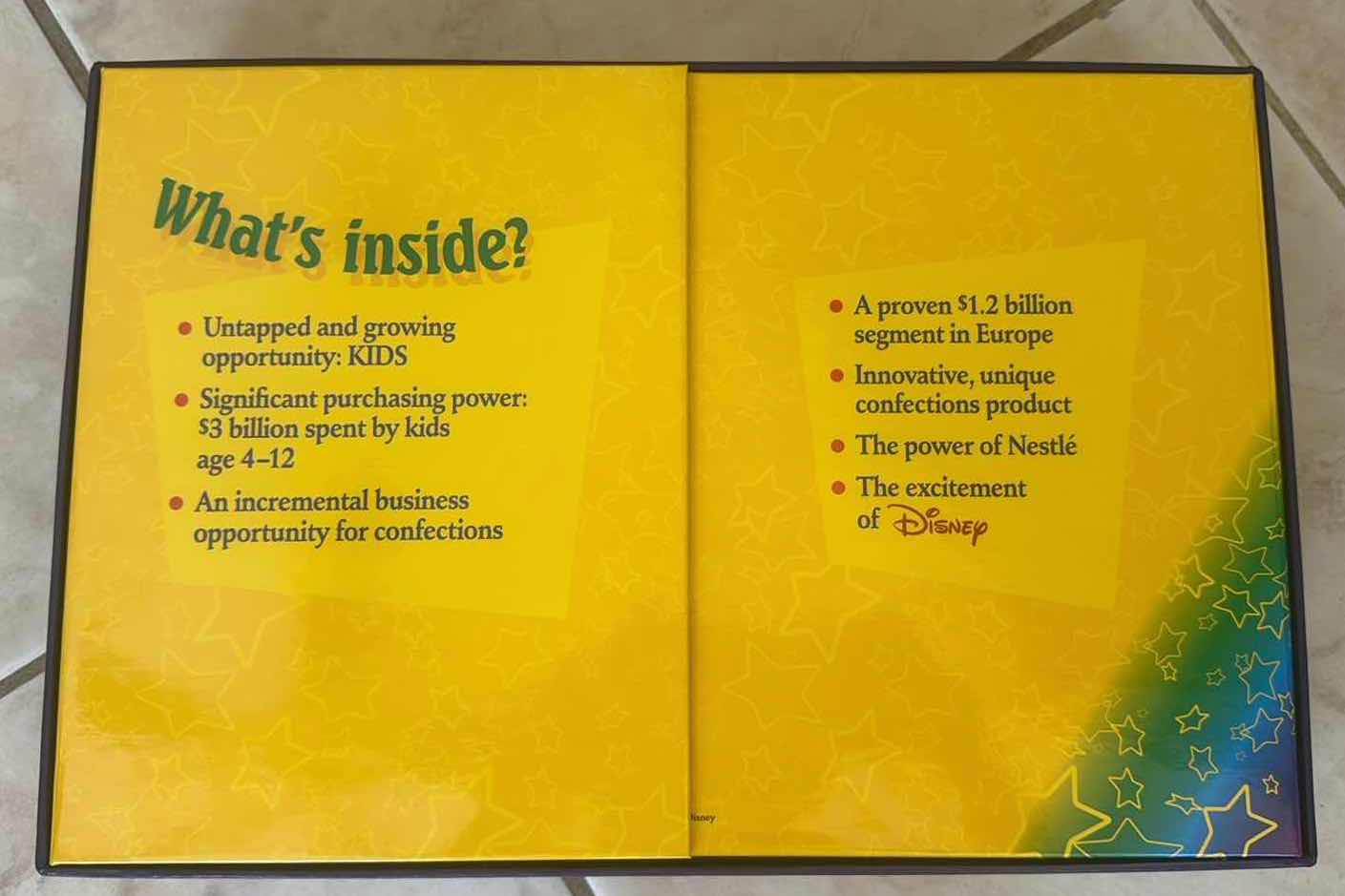Photo 1 of NEW RARE “ONE OF A KIND” BOX “THERE’S MAGIC INSIDE” DISNEY CHARACTERS MADE EXCLUSIVE FOR NESTLES-NEVER ACTUALLY PRODUCED.