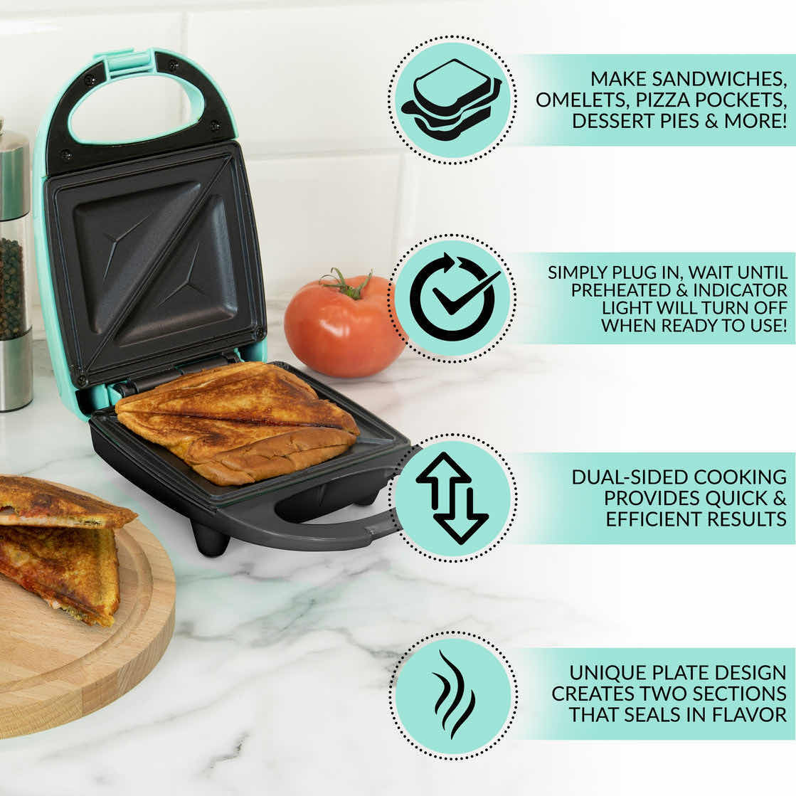 Photo 1 of NEW NOSTALGIA MY MINI SANDWICH MAKER MSNDW5TL