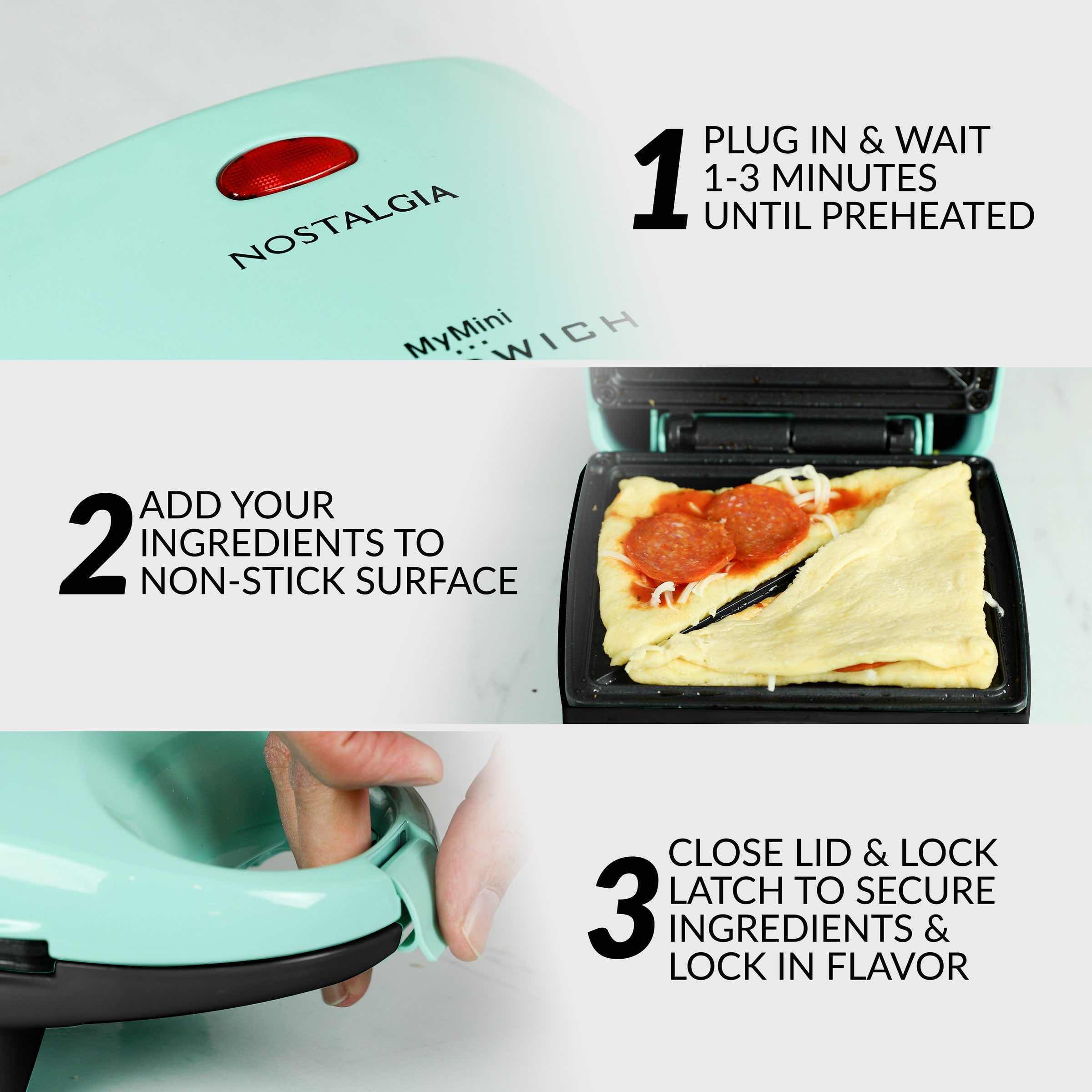 Photo 1 of NEW NOSTALGIA MY MINI SANDWICH MAKER MSNDW5TL