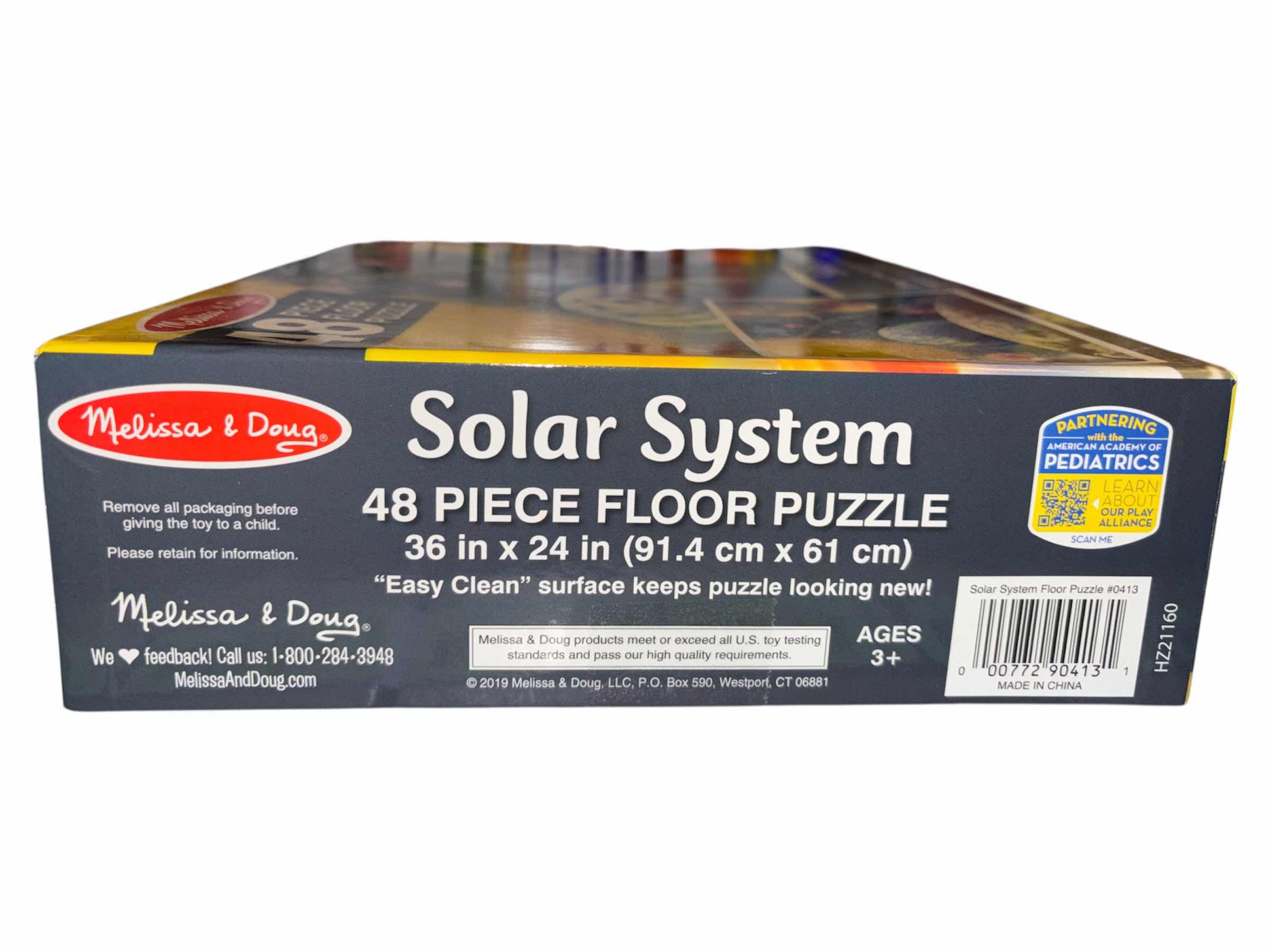 Photo 1 of NEW MELISSA & DOUG SOLAR SYSTEM 48 PC FLOOR PUZZLE 3’ X 2’