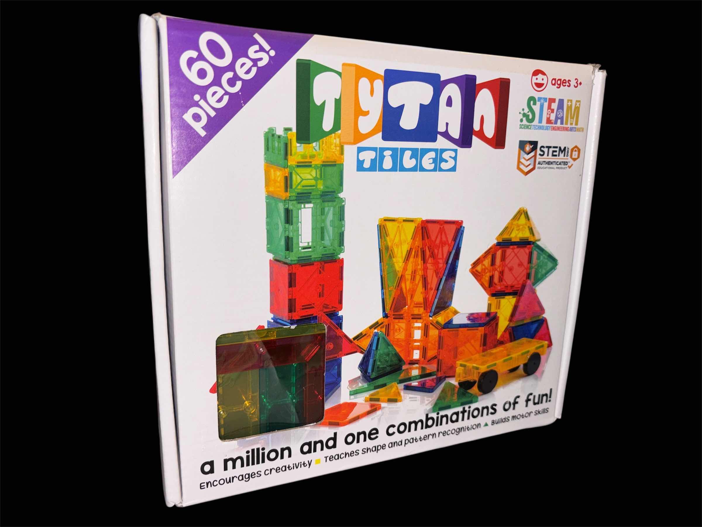 Photo 1 of NEW TYTAN TOYS MAGNETIC TILES & BUILDING BLOCKS, 60 PCS (LM20ZJJ-60)