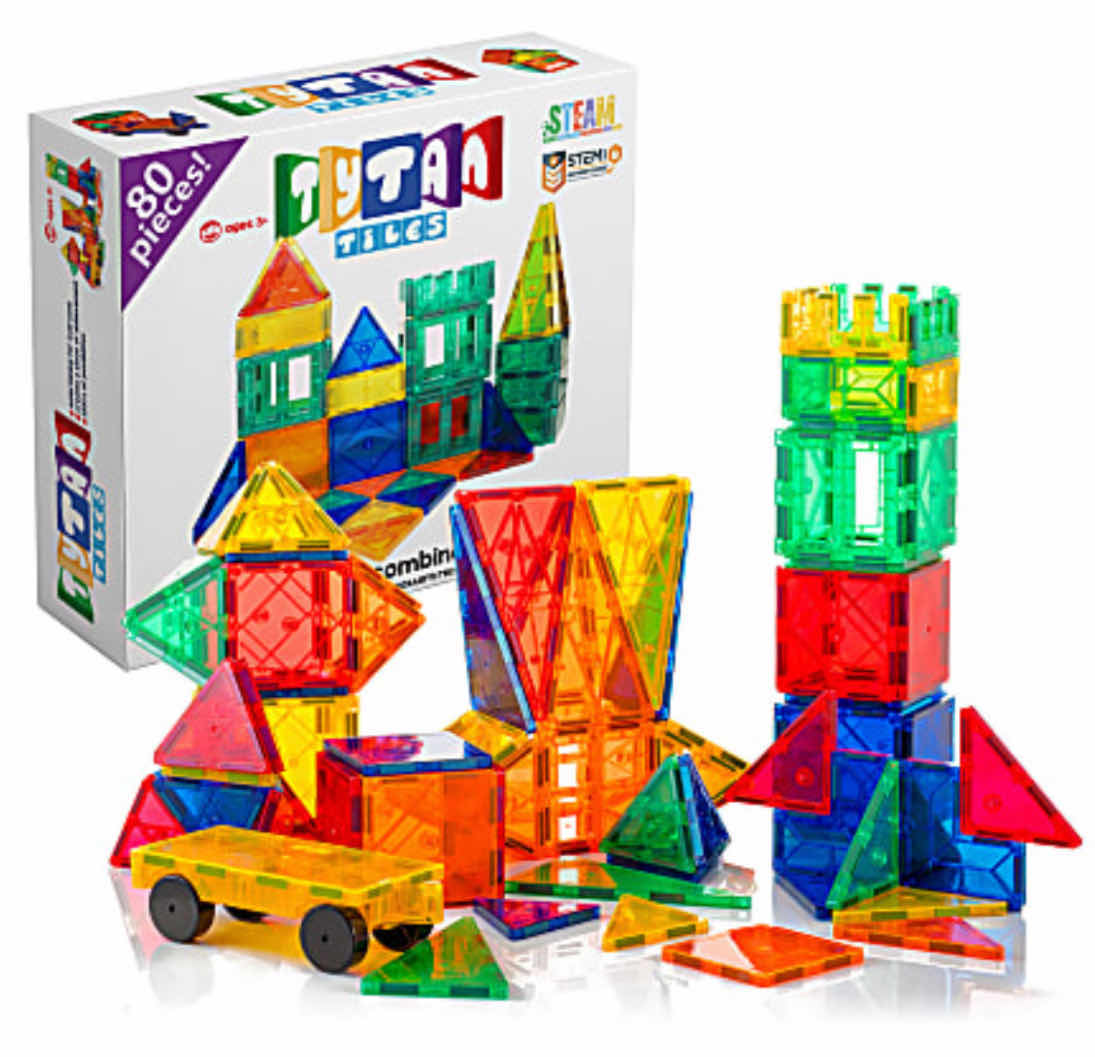 Photo 1 of NEW TYTAN TOYS MAGNETIC TILES & BUILDING BLOCKS, 60 PCS (LM20ZJJ-60)