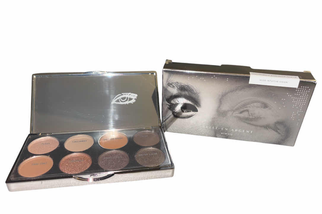 Photo 1 of NEW BELLE EN ARGENT CHROMATIC 8 EYESHADOW PALETTE “NUDE INTUITIVE VISION” & VISEART 8 EYESHADOW PALETTE “PETIT PRO TROIS”