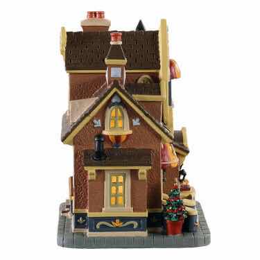 View 3 of LEMAX 2020 CADDINGTON VILLAGE PORCELAIN LIGHTED BUILDING- CLAIRES CONFECTIONERY #05665
