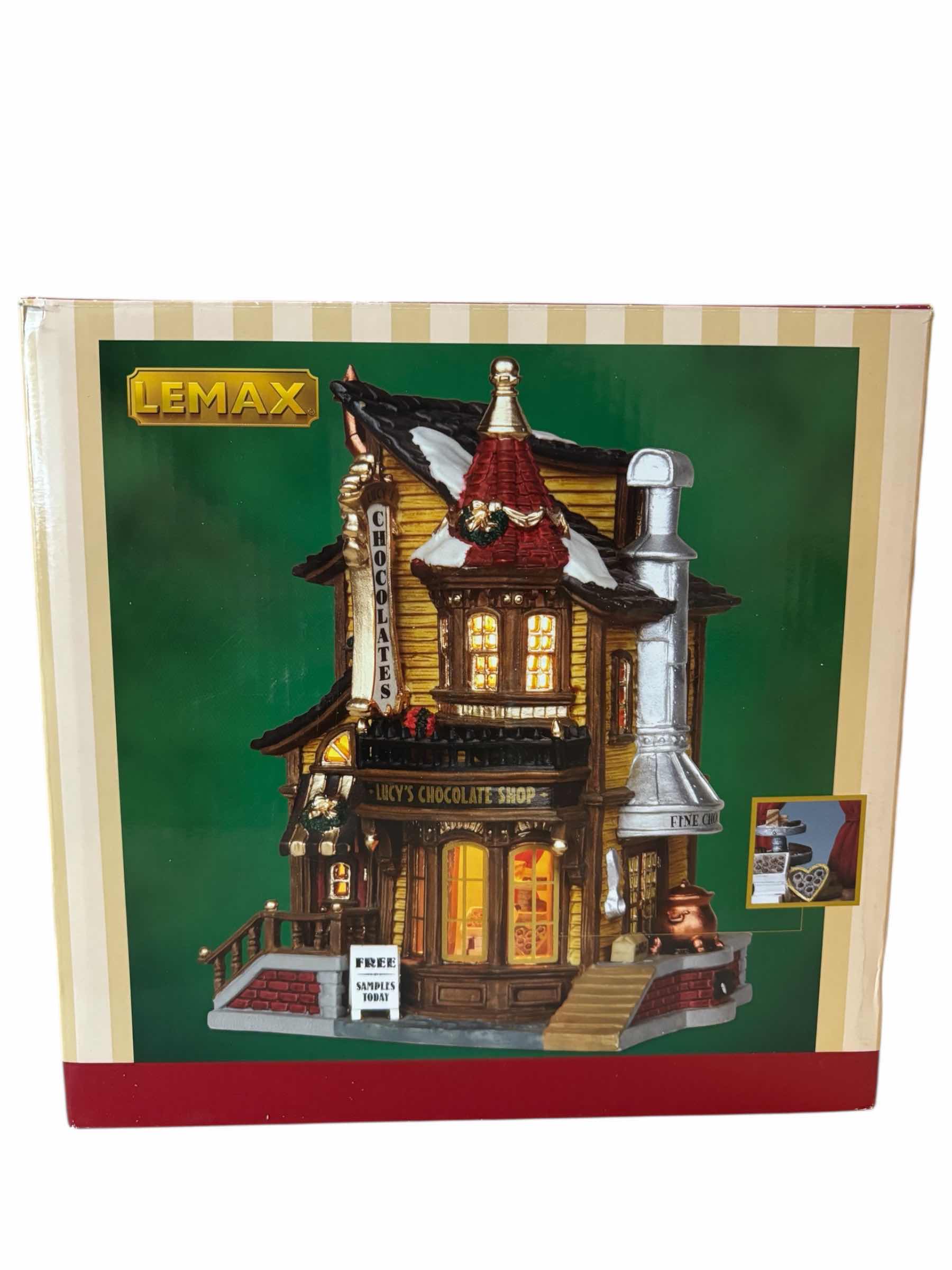 Photo 1 of LEMAX 2004 CADDINGTON VILLAGE PORCELAIN LIGHTED BUILDING- LUCY’S CHOCOLATE SHOP #45052