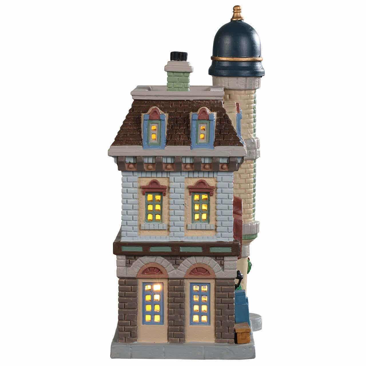 Photo 1 of LEMAX 2019 CADDINGTON VILLAGE PORCELAIN LIGHTED BUILDING- NORWICH POLICE STATION #45052