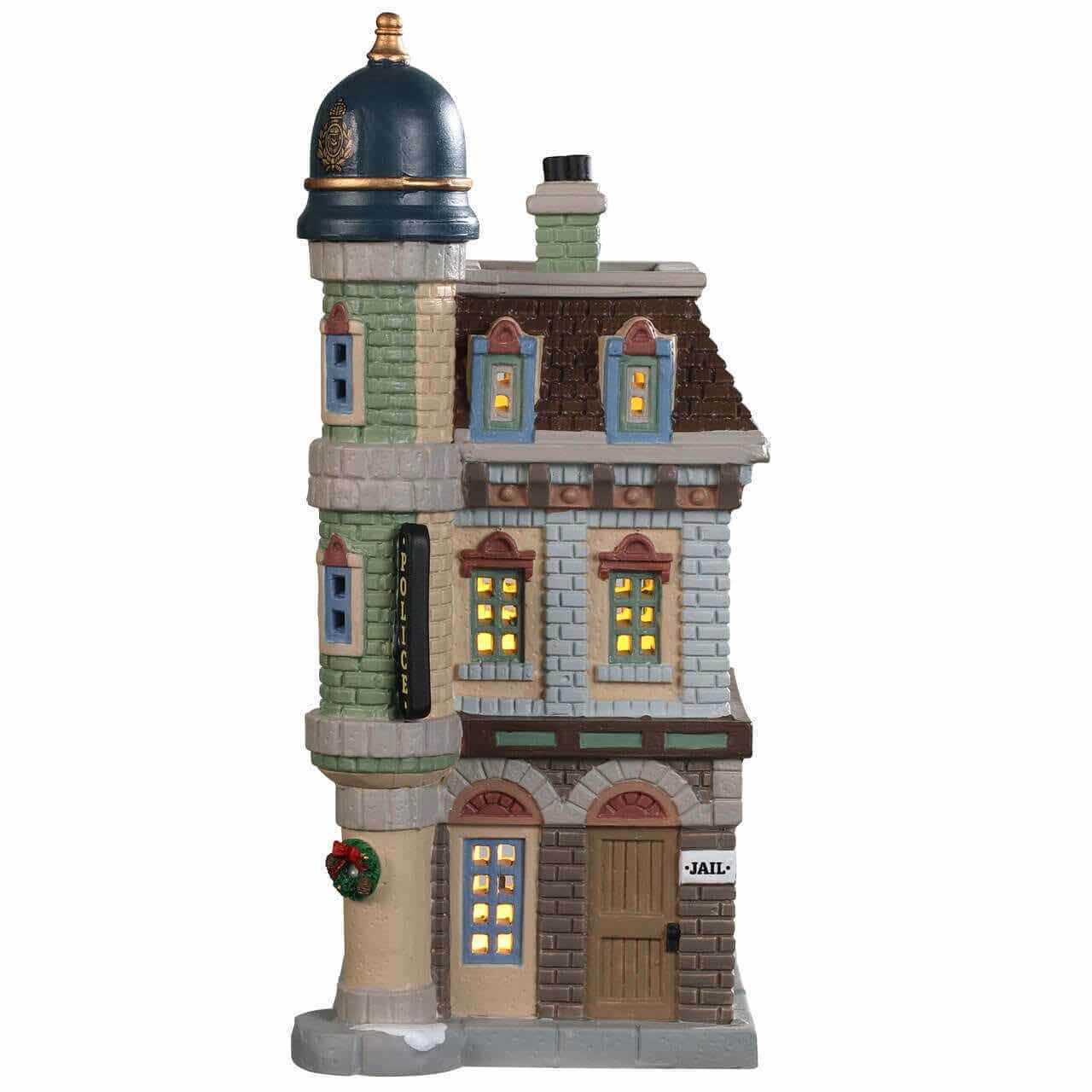 Photo 1 of LEMAX 2019 CADDINGTON VILLAGE PORCELAIN LIGHTED BUILDING- NORWICH POLICE STATION #45052