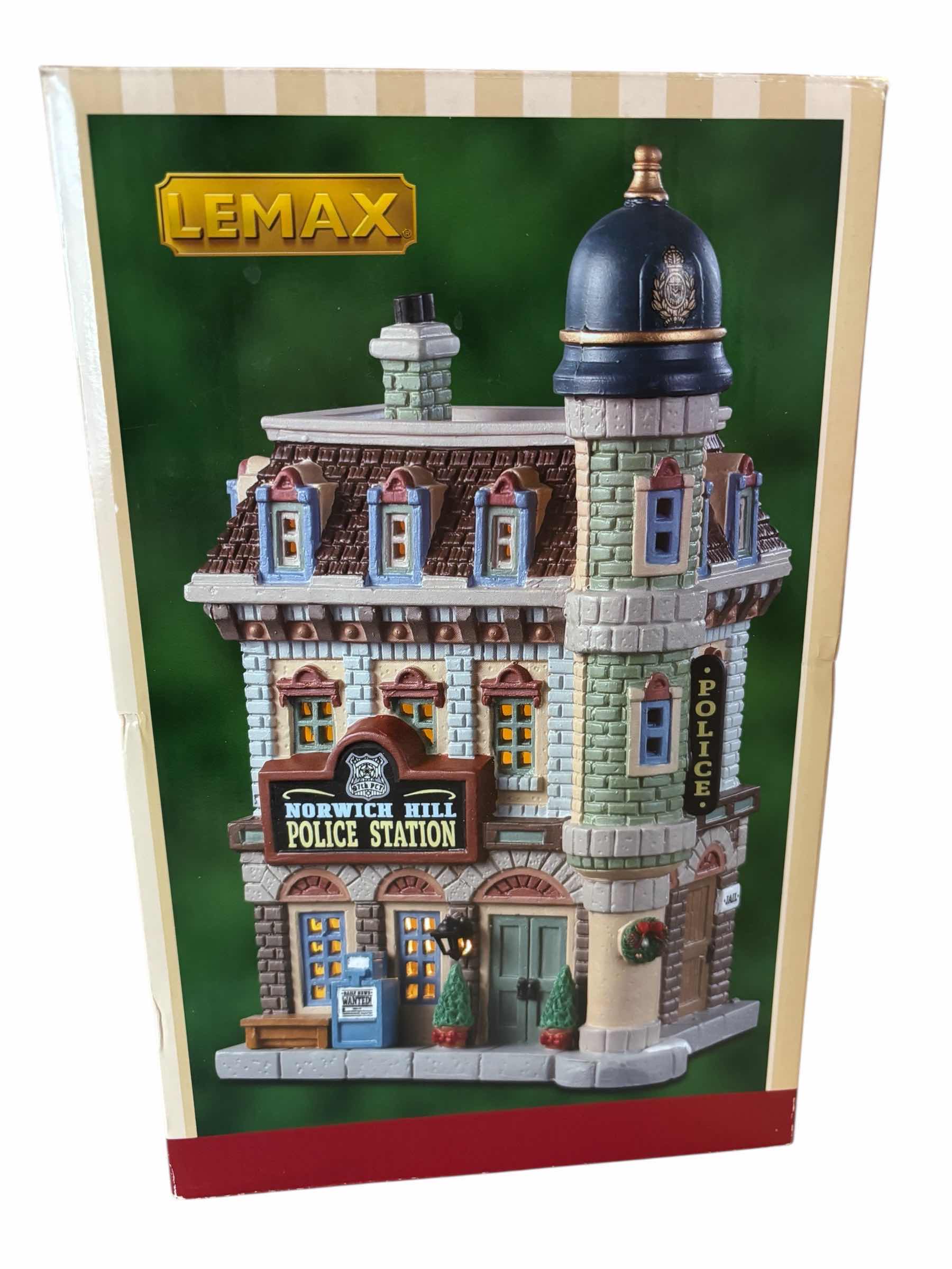 Photo 1 of LEMAX 2019 CADDINGTON VILLAGE PORCELAIN LIGHTED BUILDING- NORWICH POLICE STATION #45052