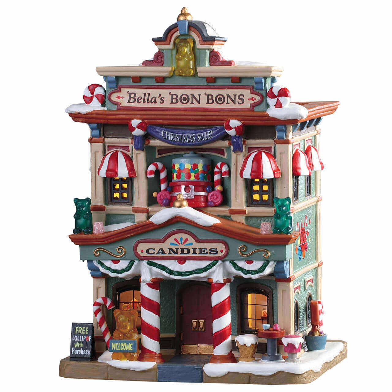 Photo 1 of LEMAX 2019 CADDINGTON VILLAGE PORCELAIN LIGHTED BUILDING- BELLA’S BON BONS #95509