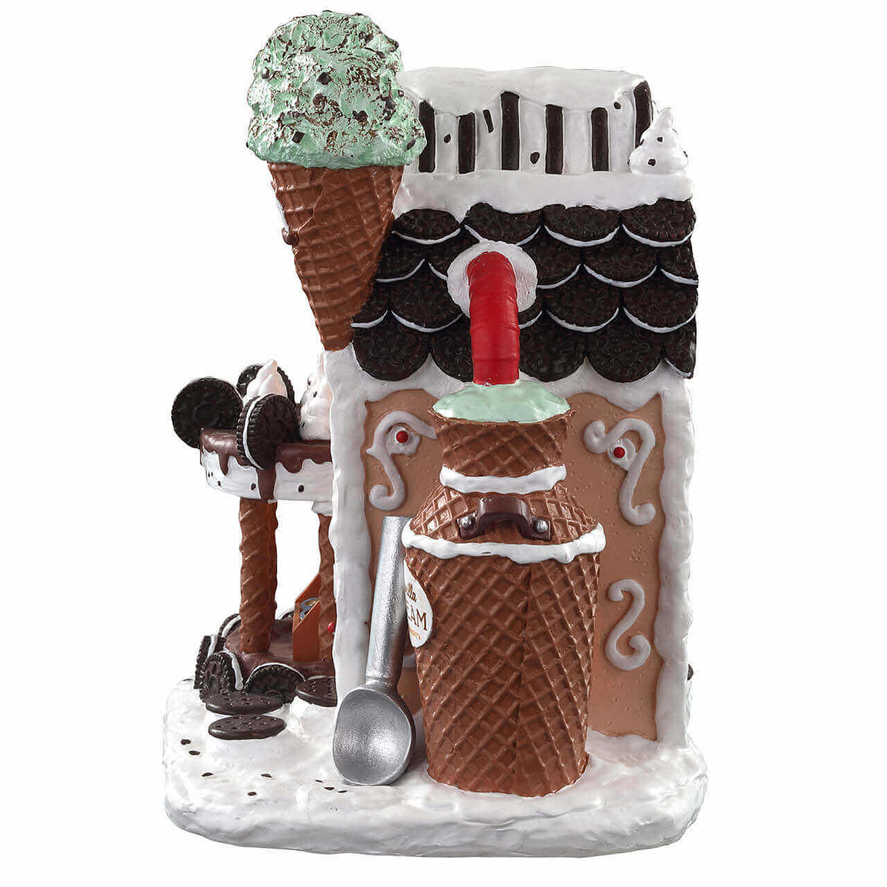 Photo 1 of LEMAX 2020 CADDINGTON VILLAGE POLYRESIN LIGHTED BUILDING- COOKIES N’ CREAM CREAMERY #05699