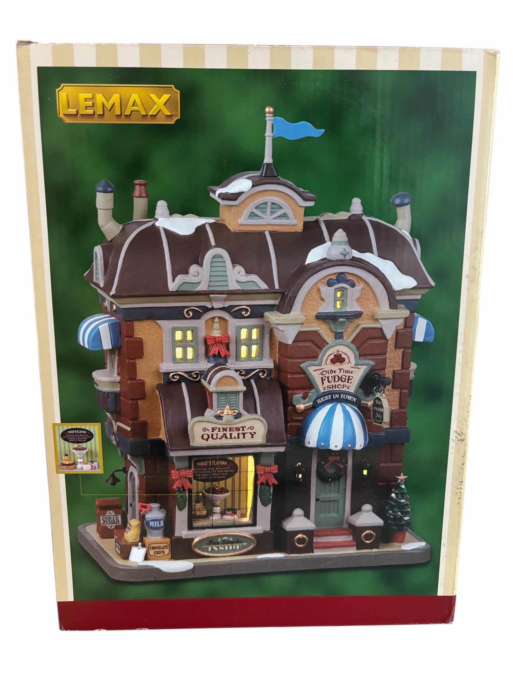 Photo 1 of LEMAX 2022 CADDINGTON VILLAGE PORCELAIN LIGHTED BUILDING- OLDE TIME FUDGE SHOP #25898