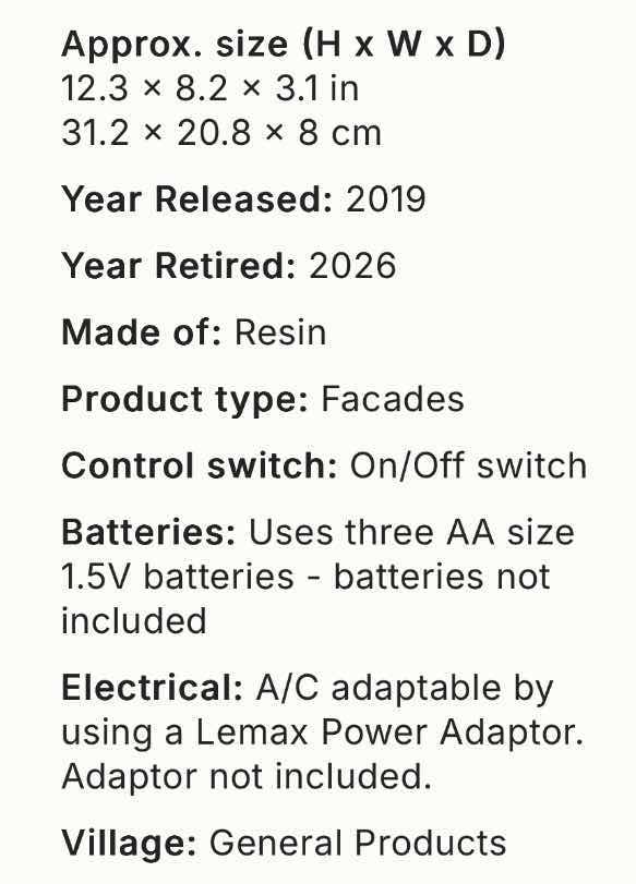 Photo 1 of LEMAX 2019 CADDINGTON VILLAGE POLYRESIN HANGING WALL SETTING- MERRY CHRISTMAS MARKET #95471