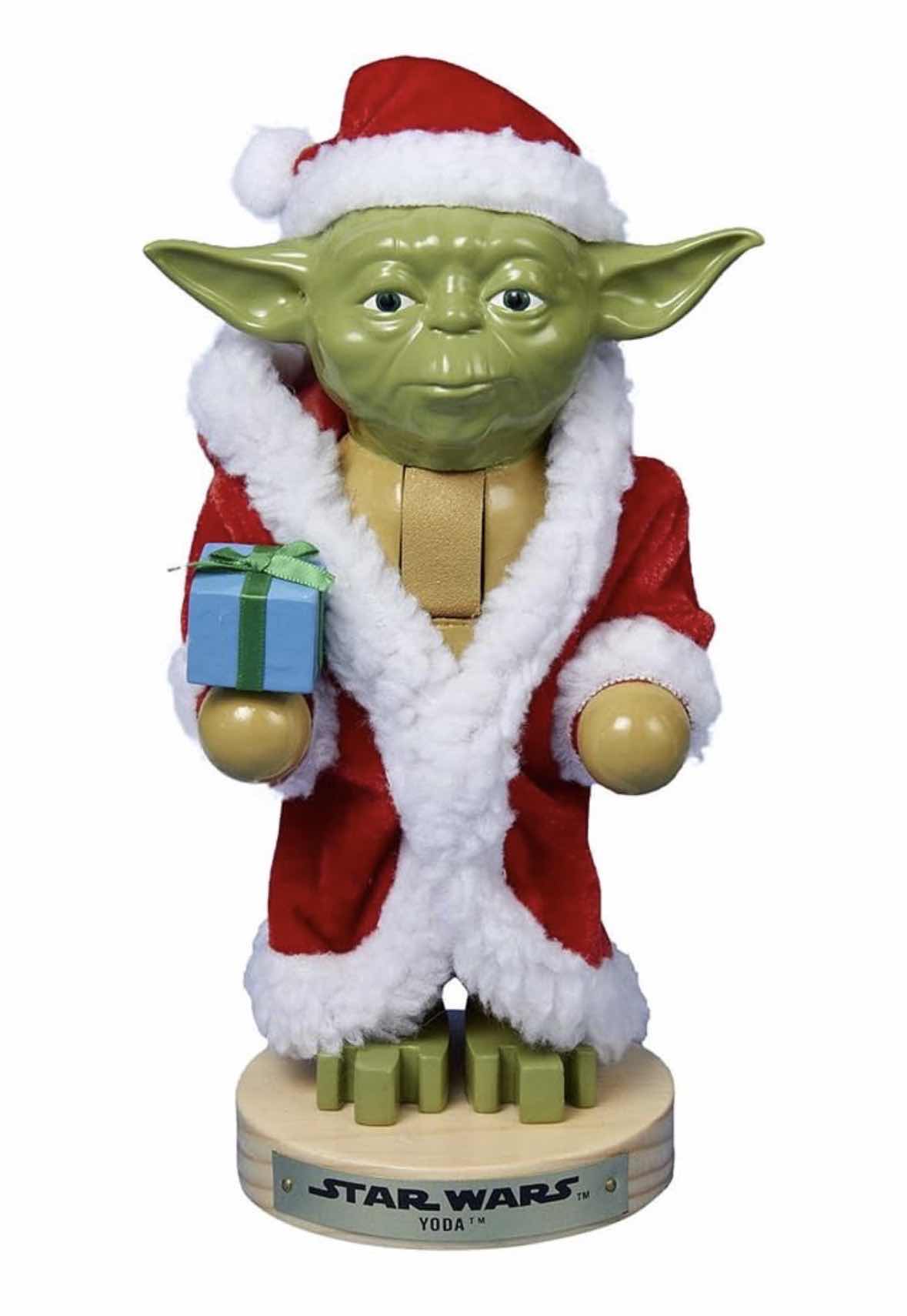 Photo 1 of KURT S. ADLER STAR WARS 9” YODA NUTCRACKER IN SANTA ROBE