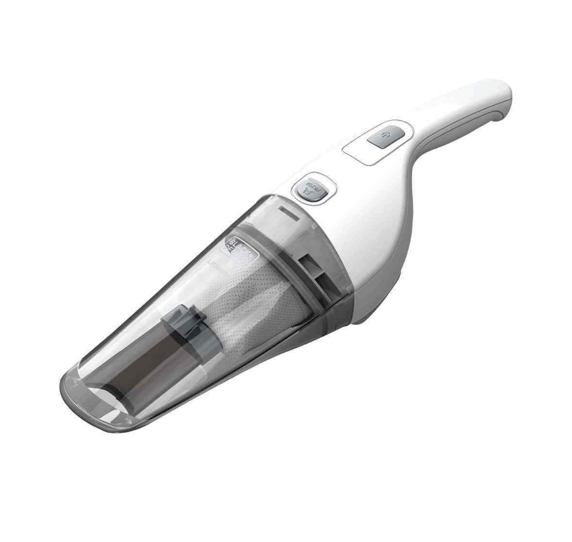 Photo 1 of BLACK+DECKER CORDLESS LITHIUM HANDHELD POWER VACUUM W WALL MOUNT BASE & CHARGER, WHITE HNV220BCZ10FF