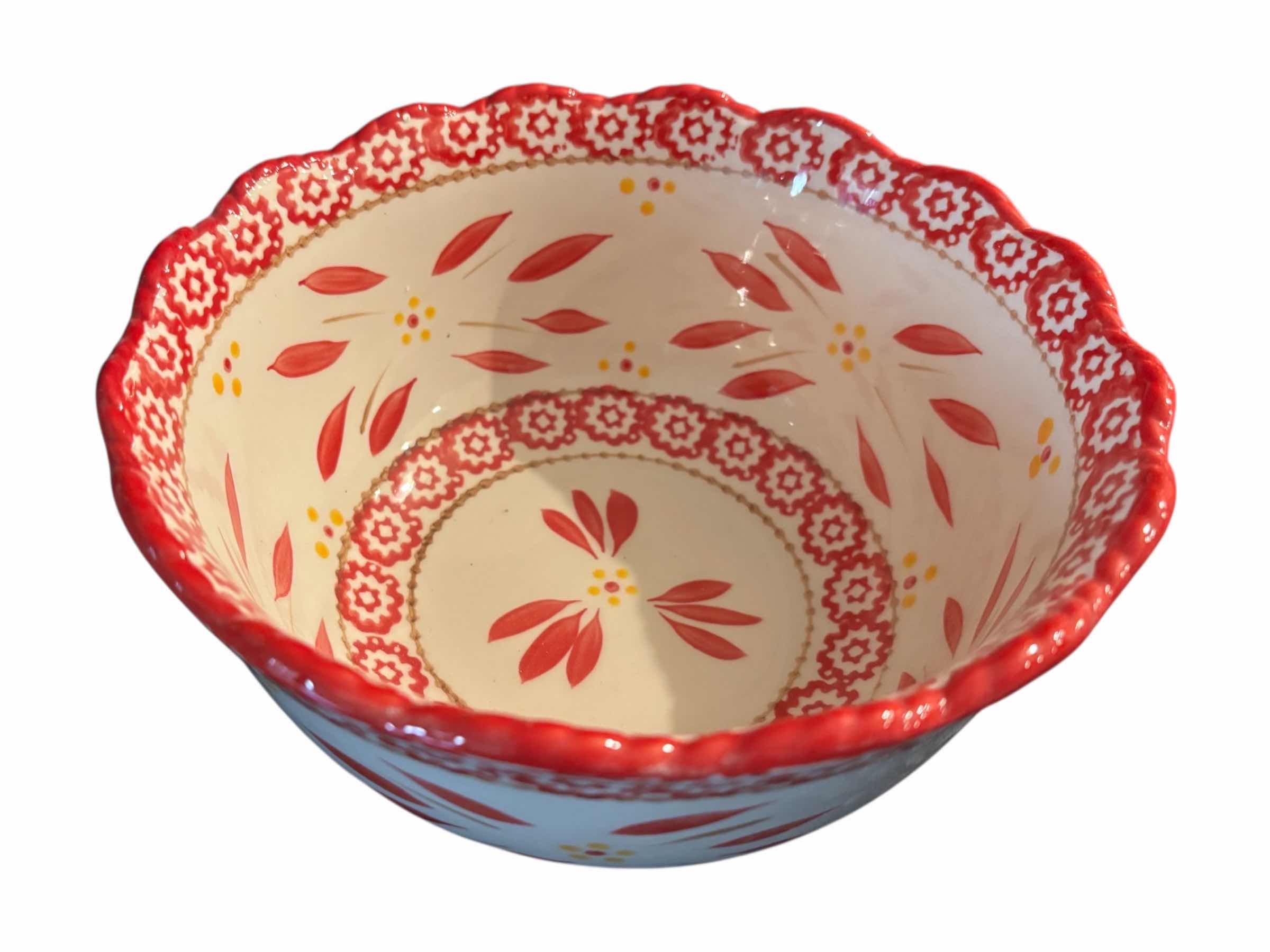 Photo 1 of TEMP-TATIONS OVENWARE OLD WORLD 6 PC SERVING SET, RED (READ NOTES)