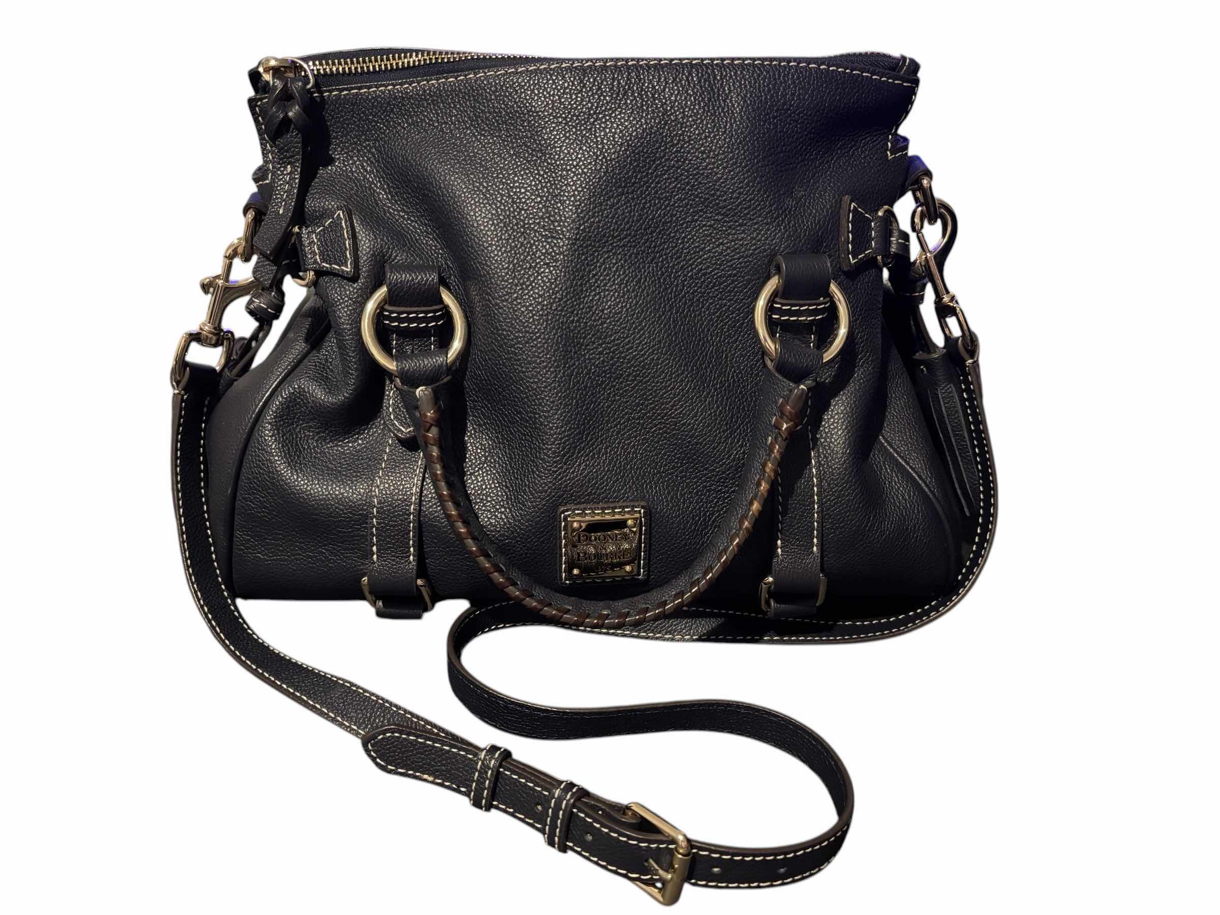 Photo 1 of DOONEY & BOURKE FLORENTINE SATCHEL HANDBAG, NAVY $389