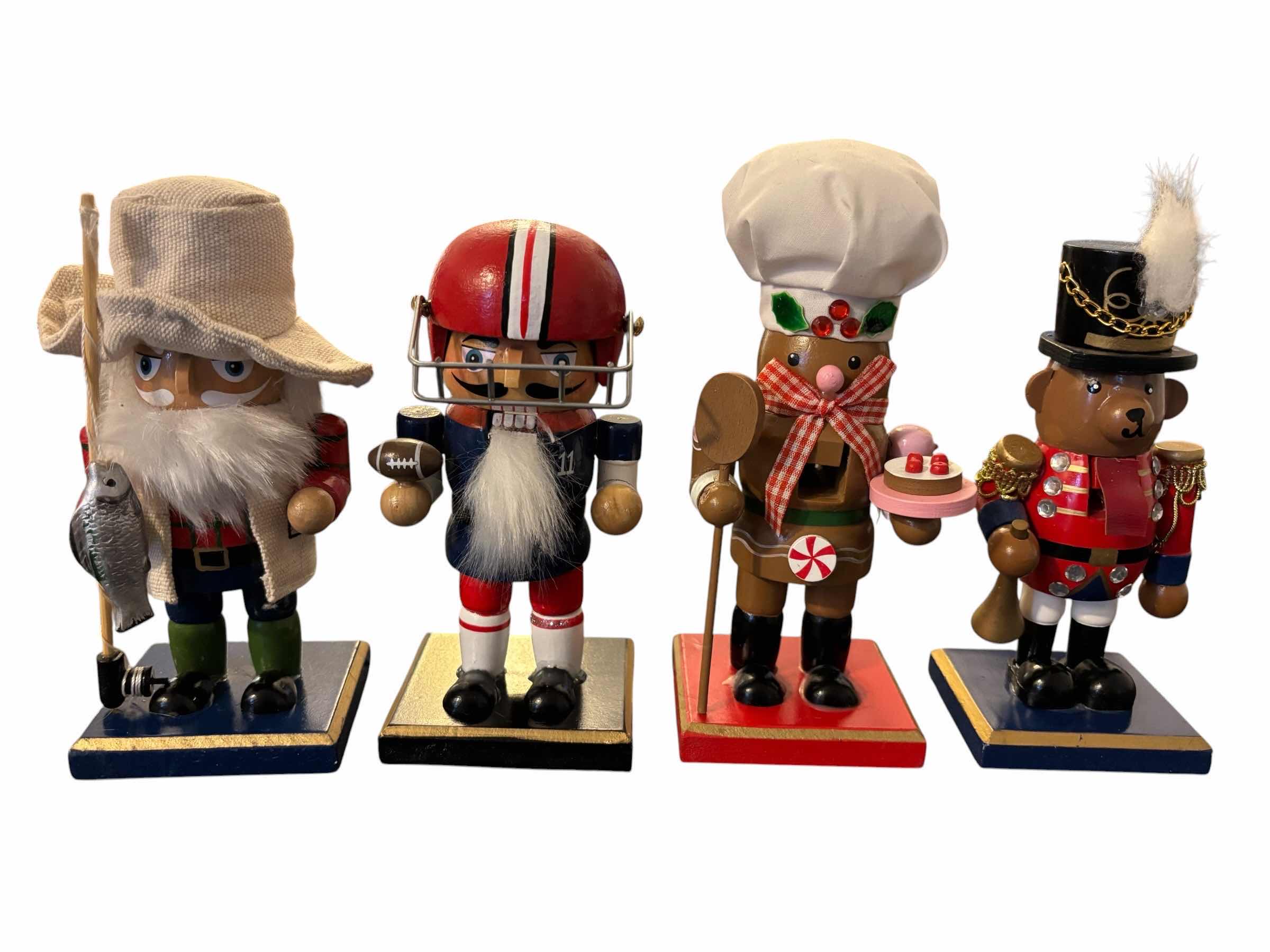 Photo 1 of 4 PC WOOD NUTCRACKER DECOR