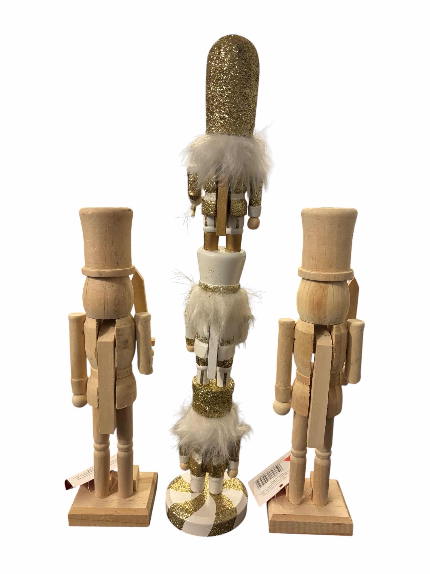 Photo 1 of 3 PC WOOD NUTCRACKER DECORATIONS