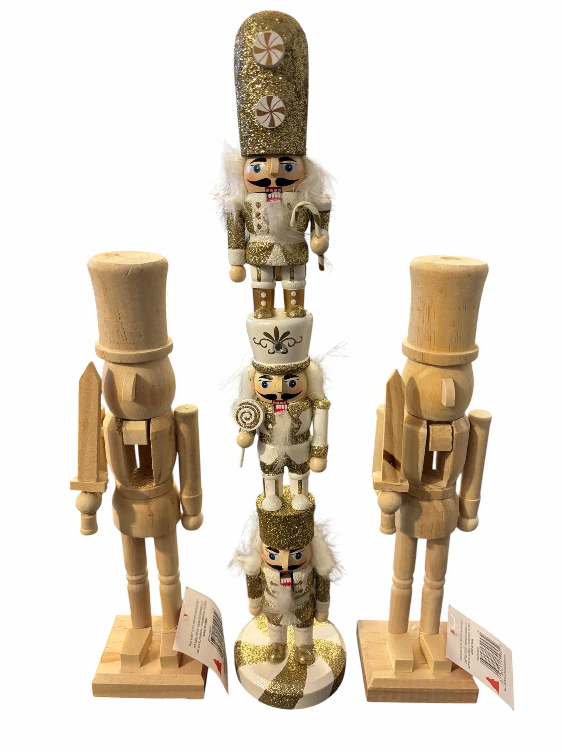 Photo 1 of 3 PC WOOD NUTCRACKER DECORATIONS
