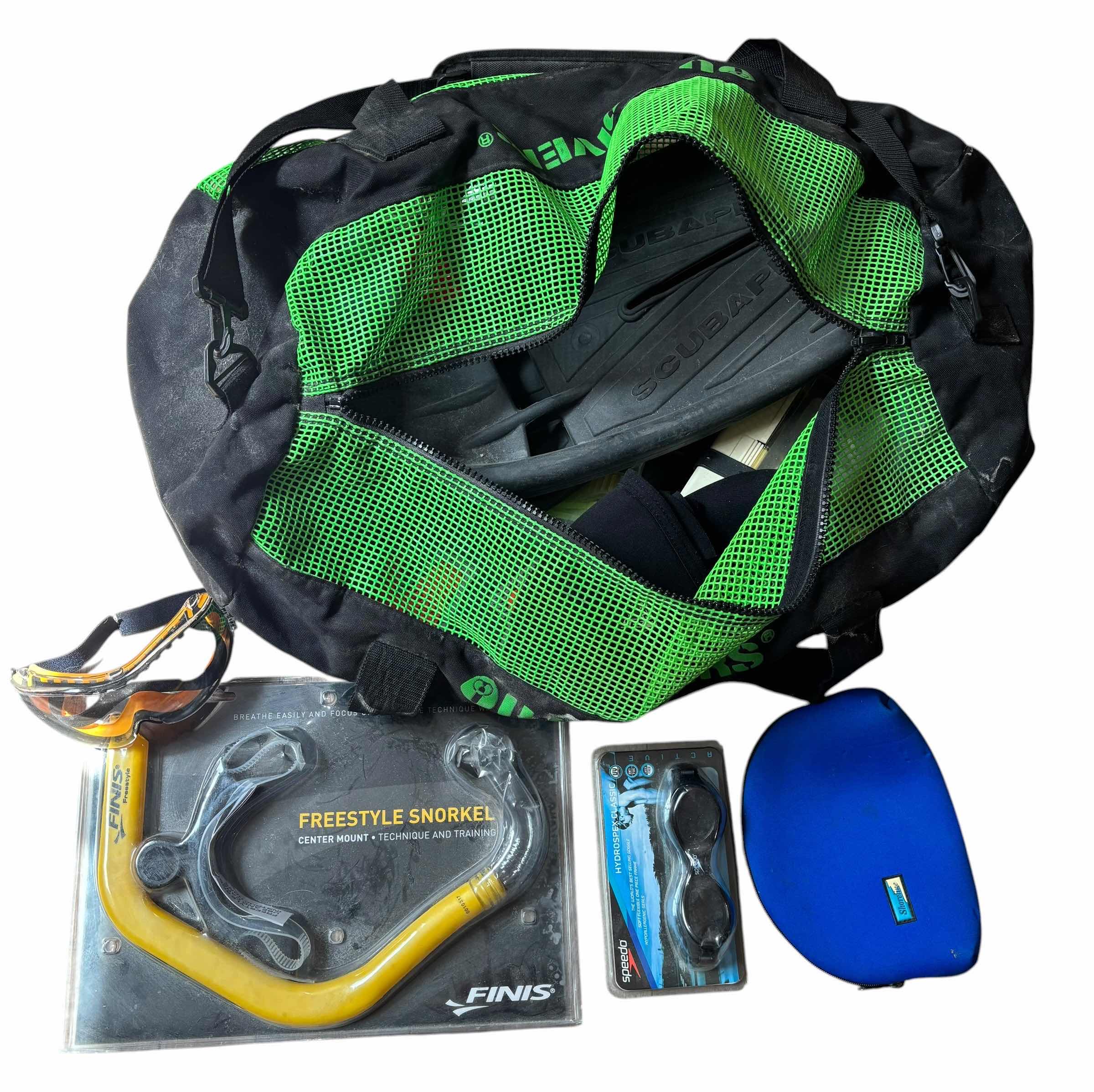 Photo 1 of SNORKELING/SCUBA DIVING GEAR IN BAG