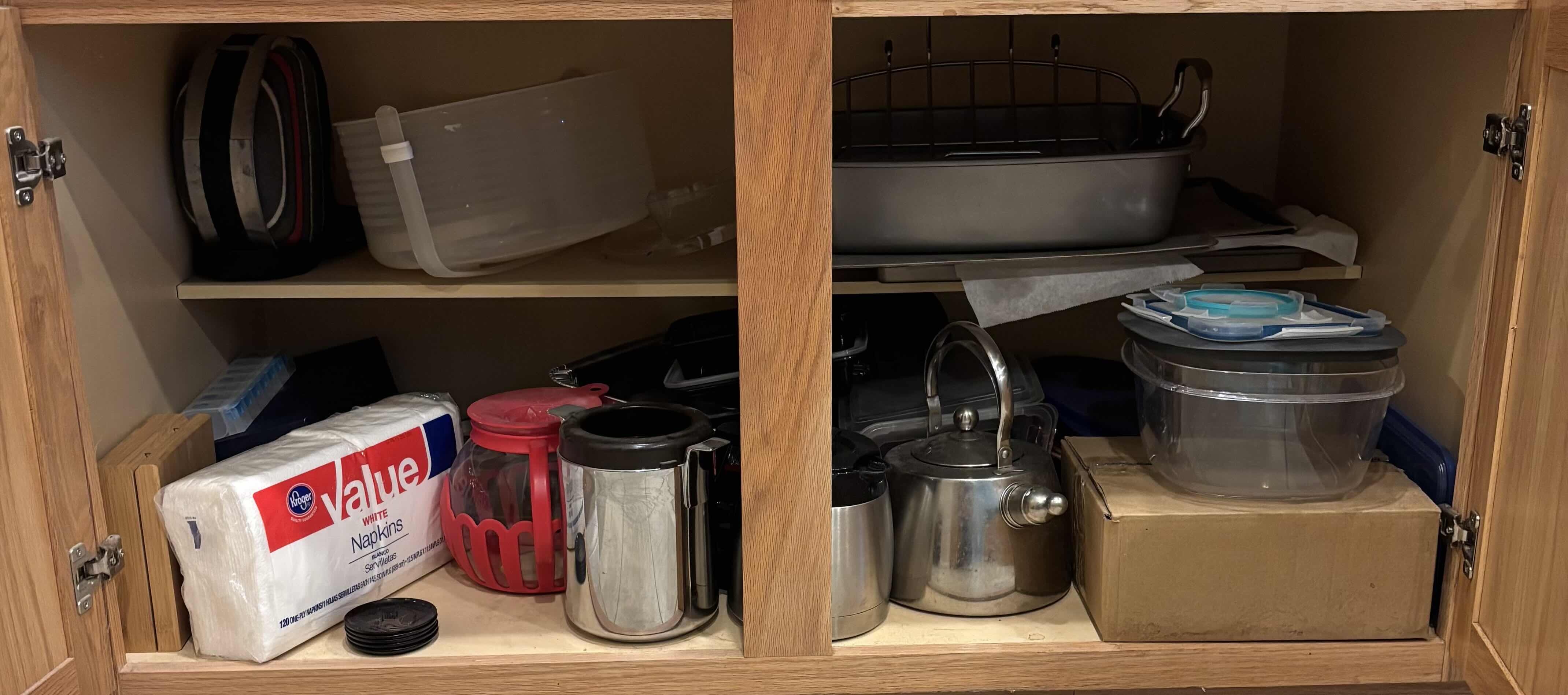 Photo 1 of CONTENTS OF KITCHEN CABINET