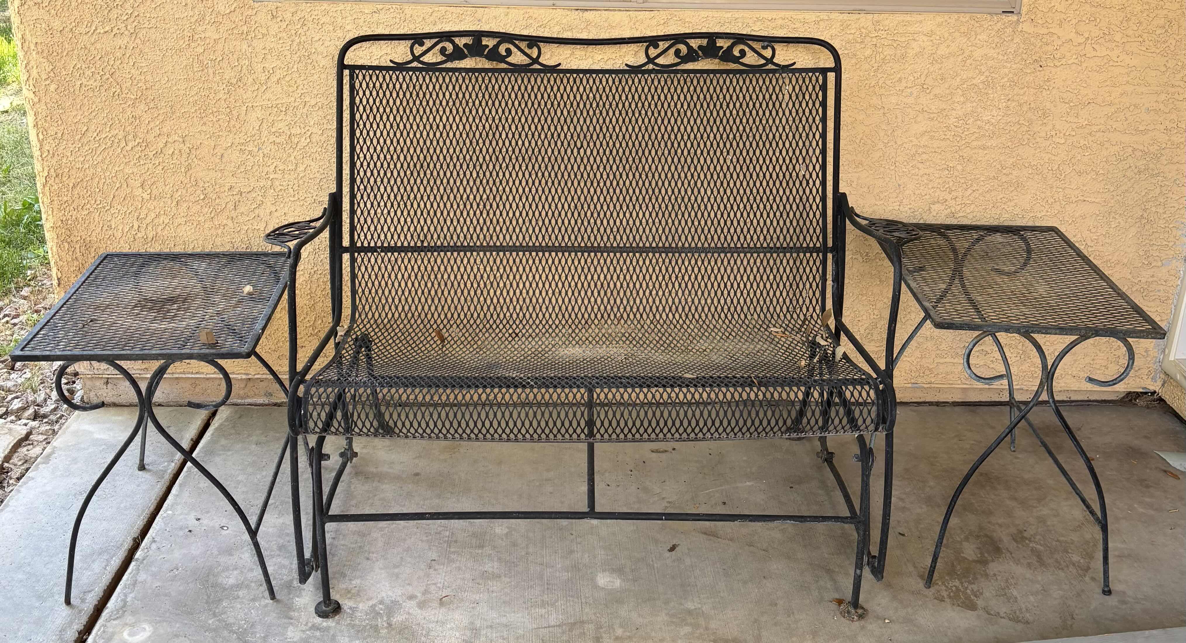 Photo 1 of OUTDOOR PATIO GLIDER WITH 2 TABLES