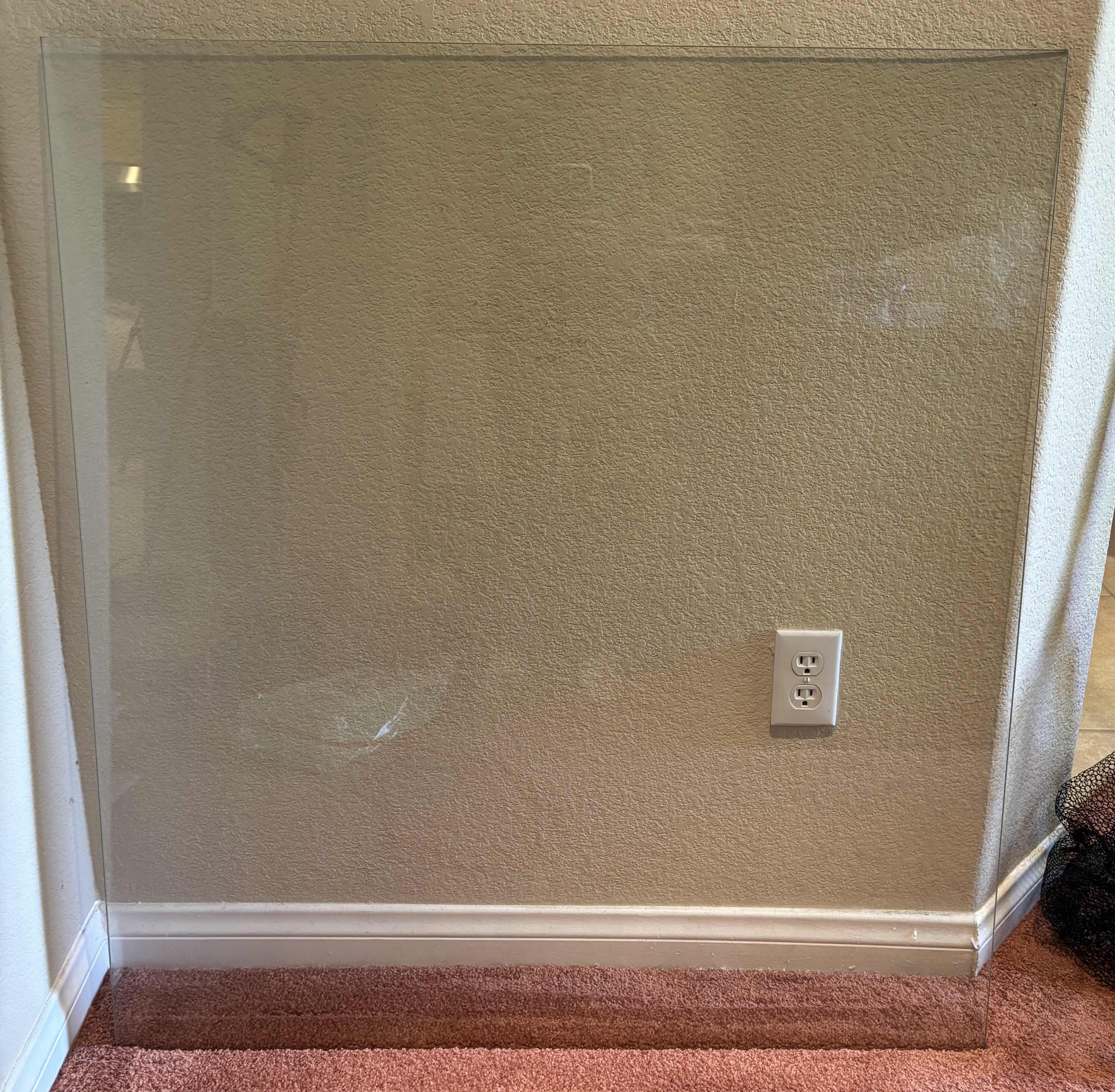 Photo 1 of SQUARE PIECE OF GLASS 35.5” X 40”