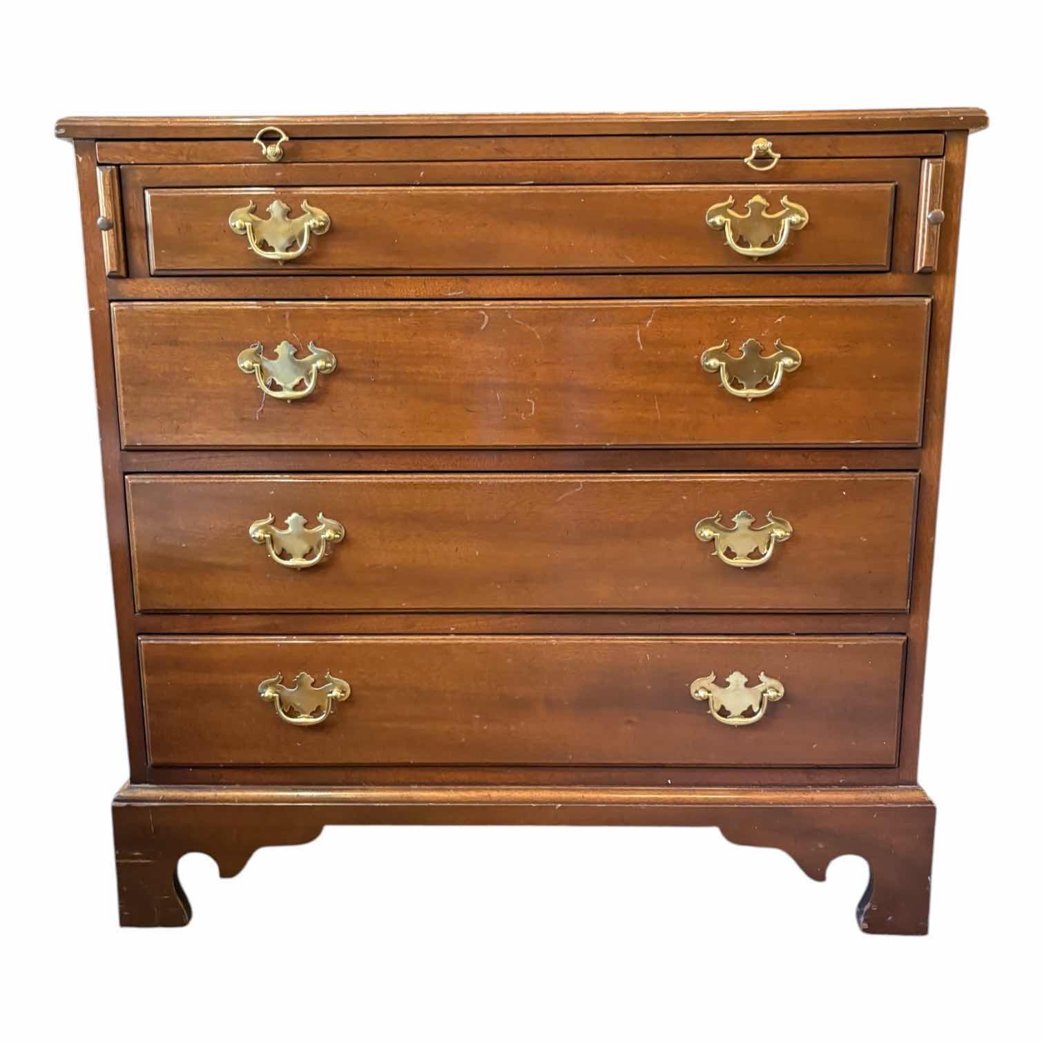 Photo 1 of VINTAGE KITTINGER WOOD CHIPPENDALE CHEST OF DRAWERS 31”X18”H30”