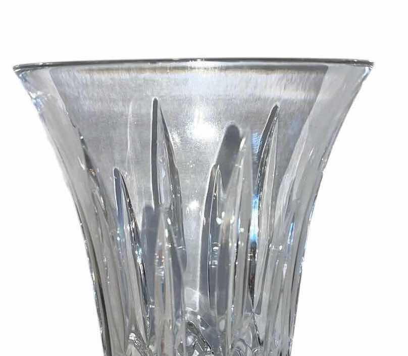 Photo 1 of WATERFORD CRYSTAL FOOTED LISMORE VASE H9”