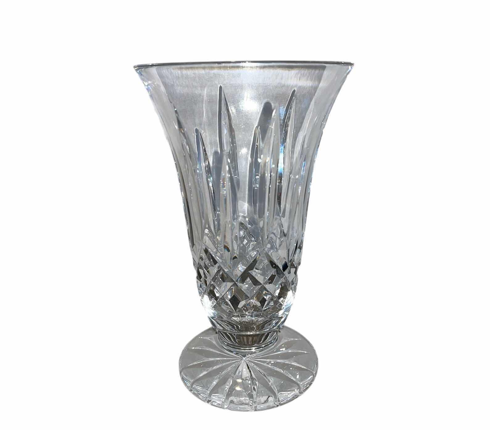 Photo 1 of WATERFORD CRYSTAL FOOTED LISMORE VASE H9”
