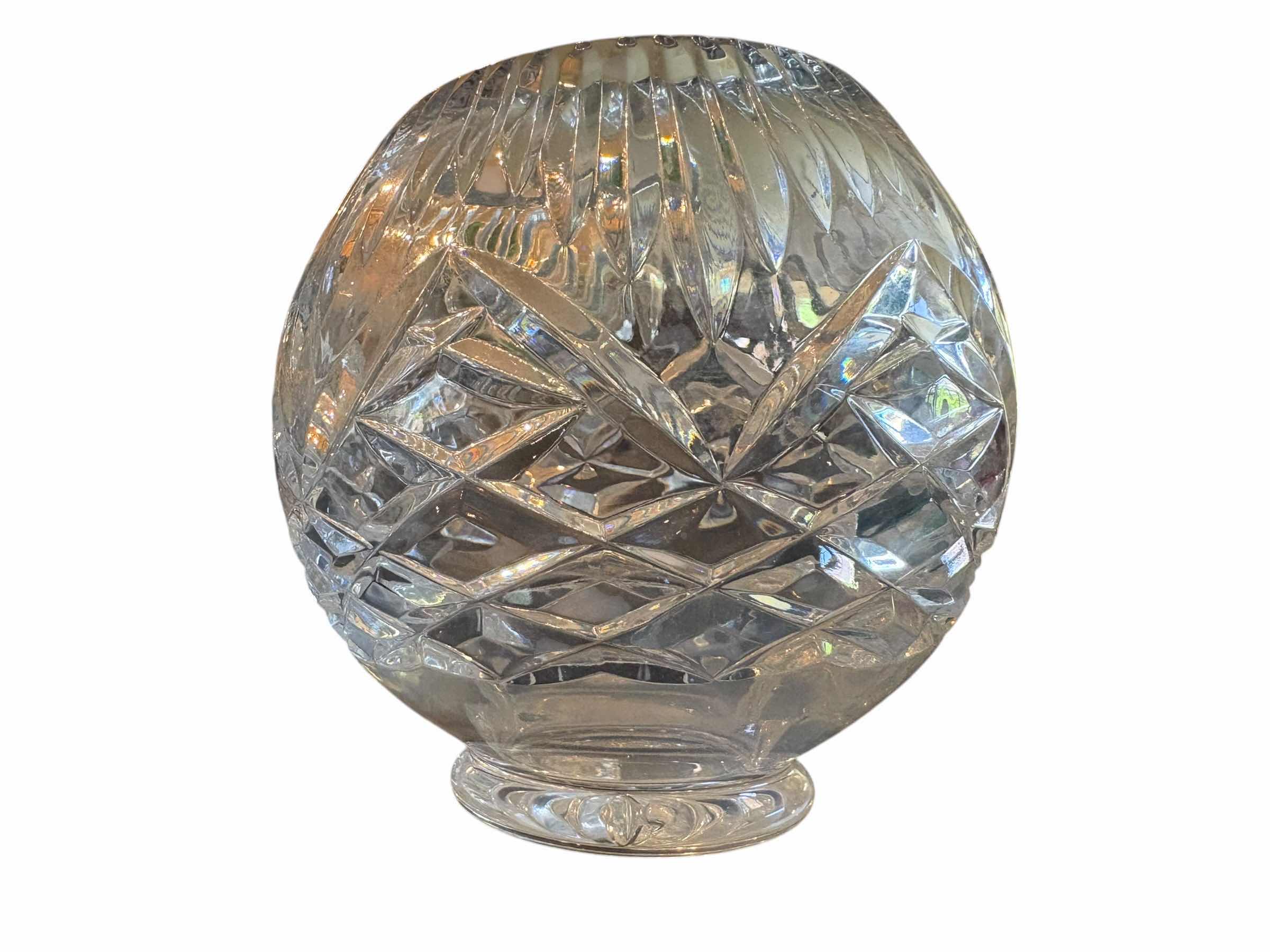 Photo 1 of VINTAGE CRYSTAL ROSE BOWL H5”