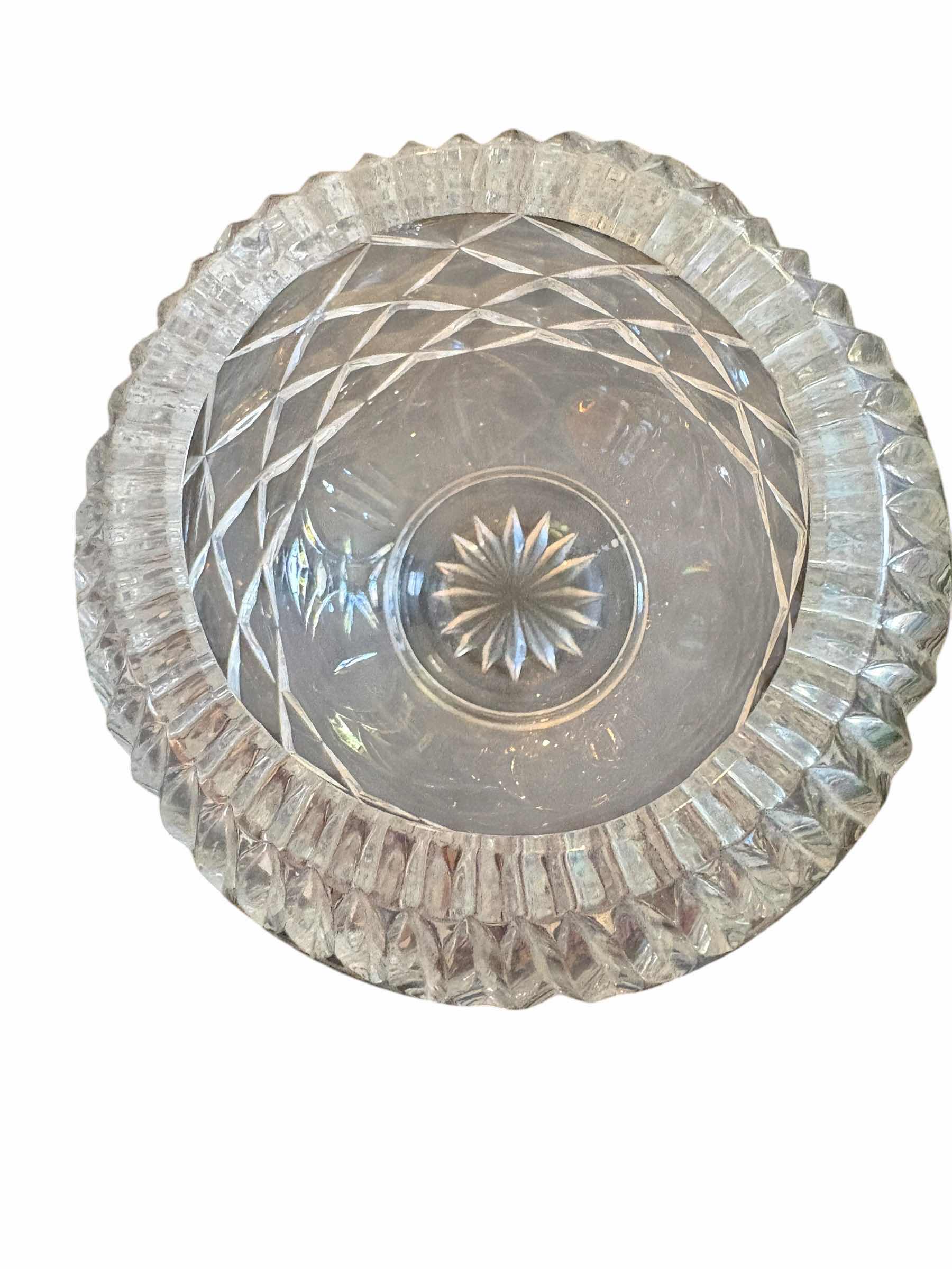 Photo 1 of VINTAGE CRYSTAL ROSE BOWL H5”
