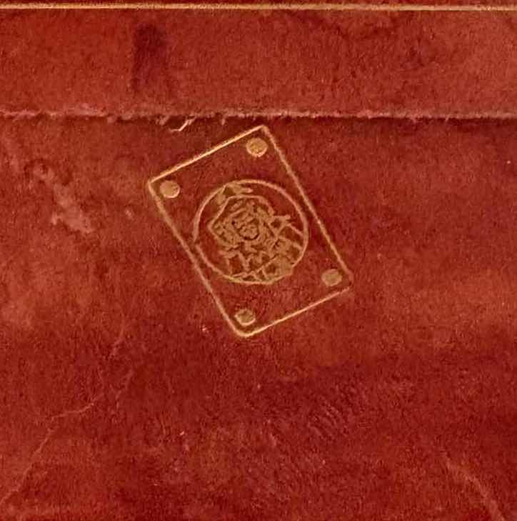 Photo 1 of FLORENCE GENUINE CALF LEATHER GOLD EMBOSS CARD BOX H3”
