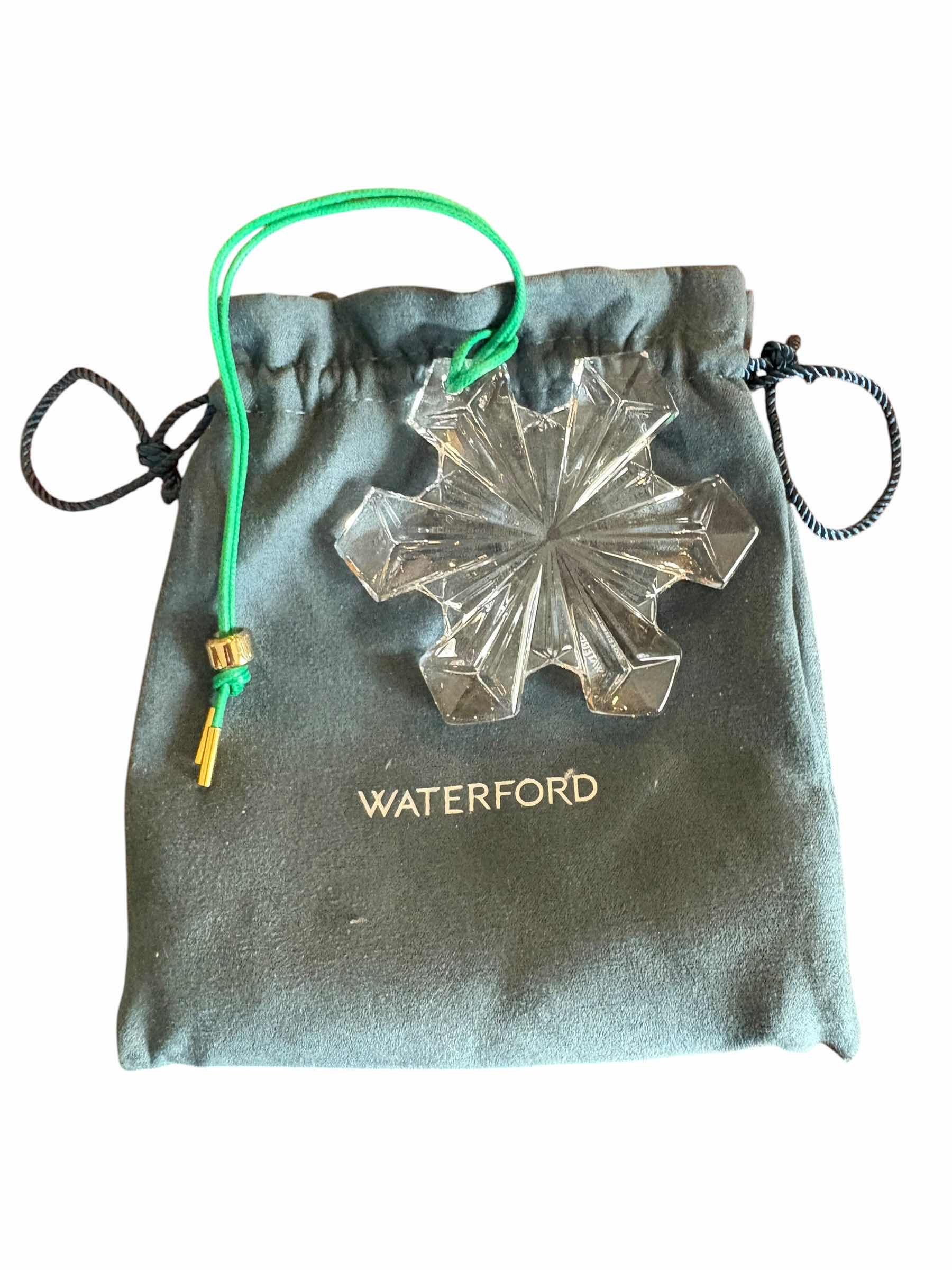 Photo 1 of WATERFORD ORIGAMI SNOW CRYSTAL ORNAMENT IN ORIGINAL BOX