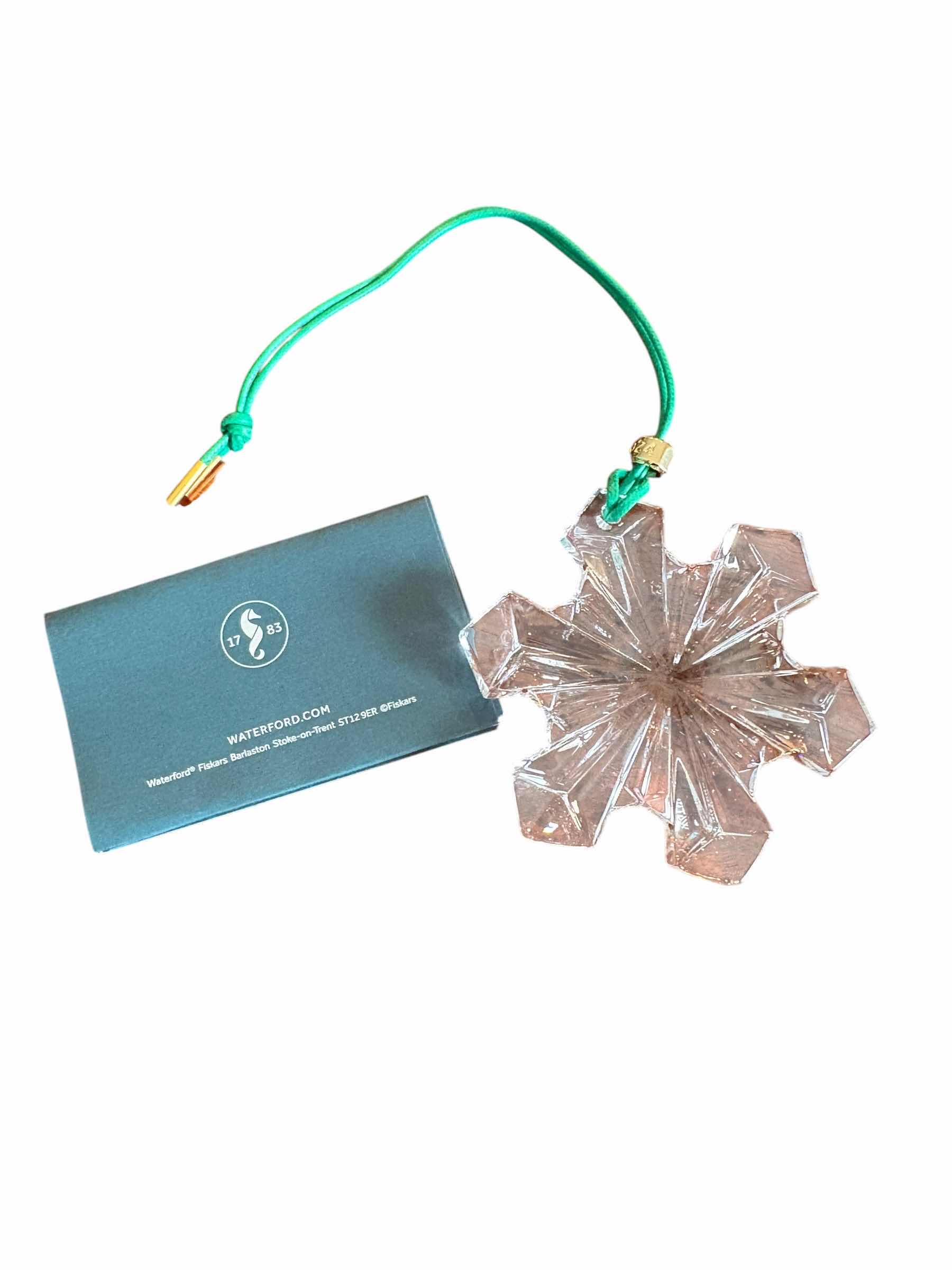 Photo 1 of WATERFORD ORIGAMI SNOW CRYSTAL ORNAMENT IN ORIGINAL BOX