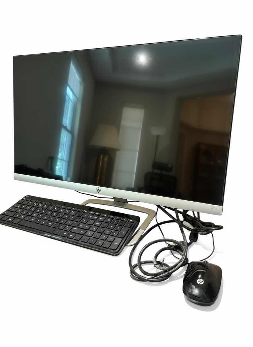 Photo 1 of HP 25ES 25” FULL HD MONITOR WITH WIRELESS KEYBOARD & MOUSE $450