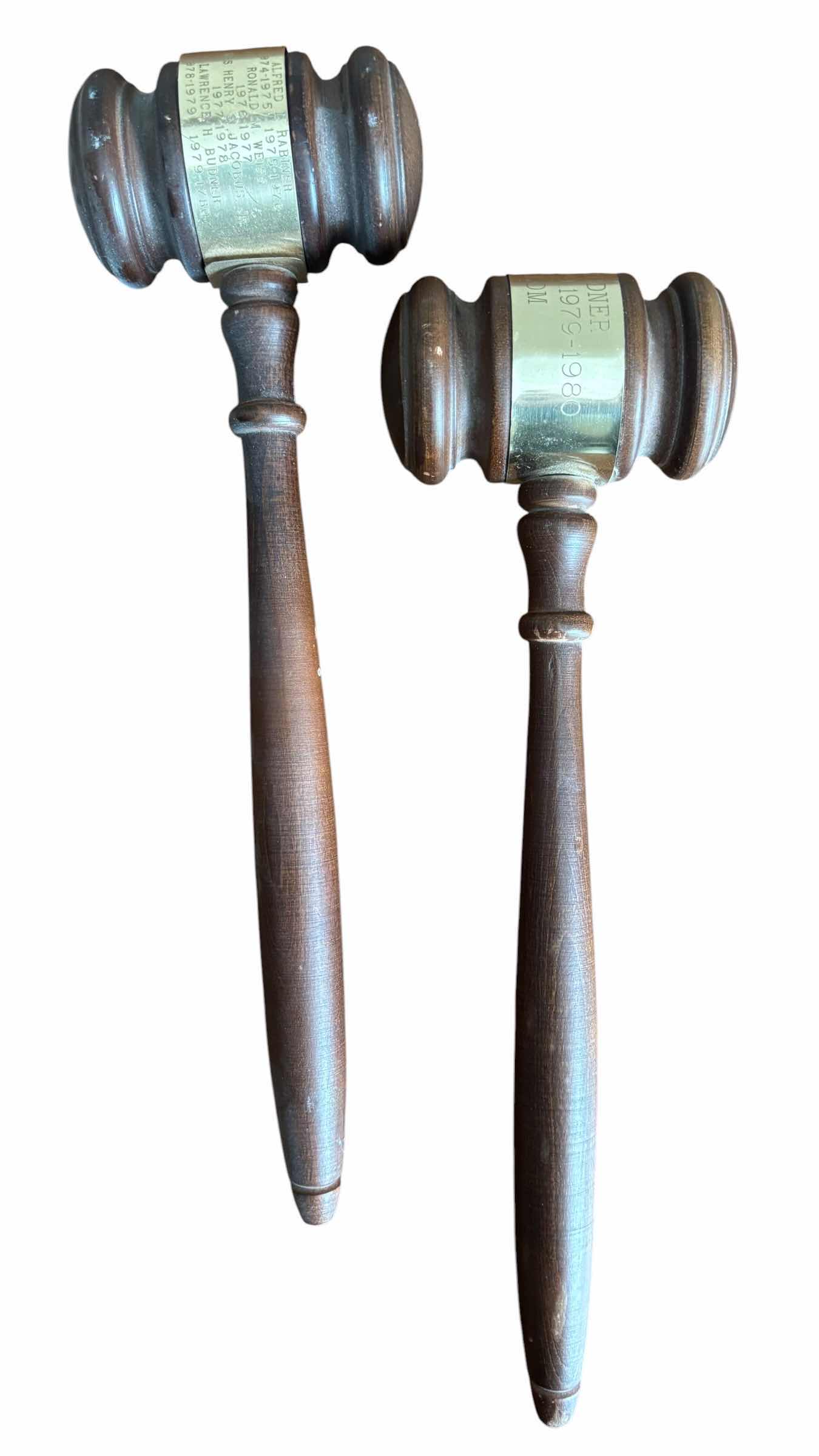 Photo 1 of VINTAGE 1970S/1980S WOODEN GAVELS