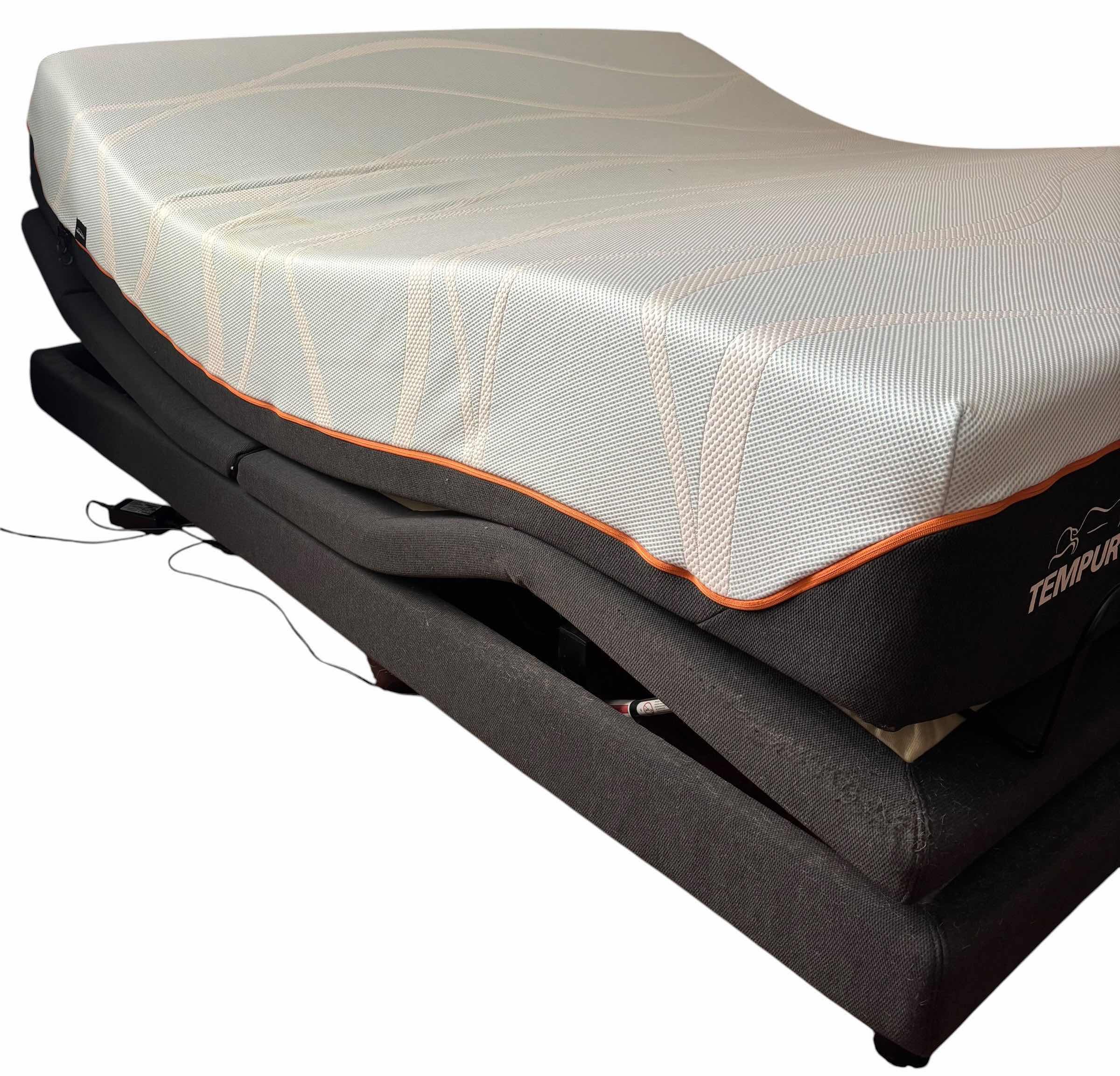 Photo 1 of TEMPUR-PEDIC KING SIZE (70”W) LUXEBREEZE MATTRESS & ADJUSTABLE BASE WITH MANUAL & REMOTES