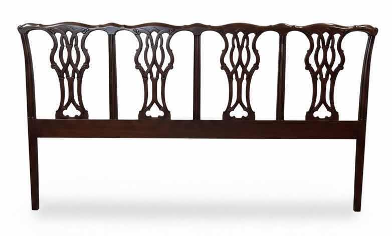 Photo 1 of BAKER FURNITURE CHIPPENDALE STYLE KING SIZE HEADBOARD 79”L X 43”H $1995