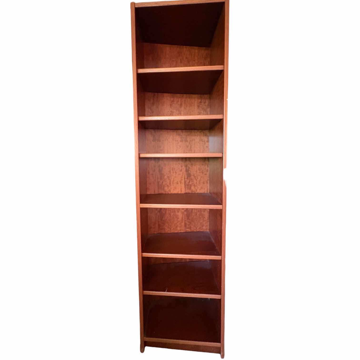 Photo 1 of TEAK BOOKCASE CORNER FOR RIGHT SIDE W ADJUSTABLE SHELVING (SEE NOTES) 22.5”X16”XH”