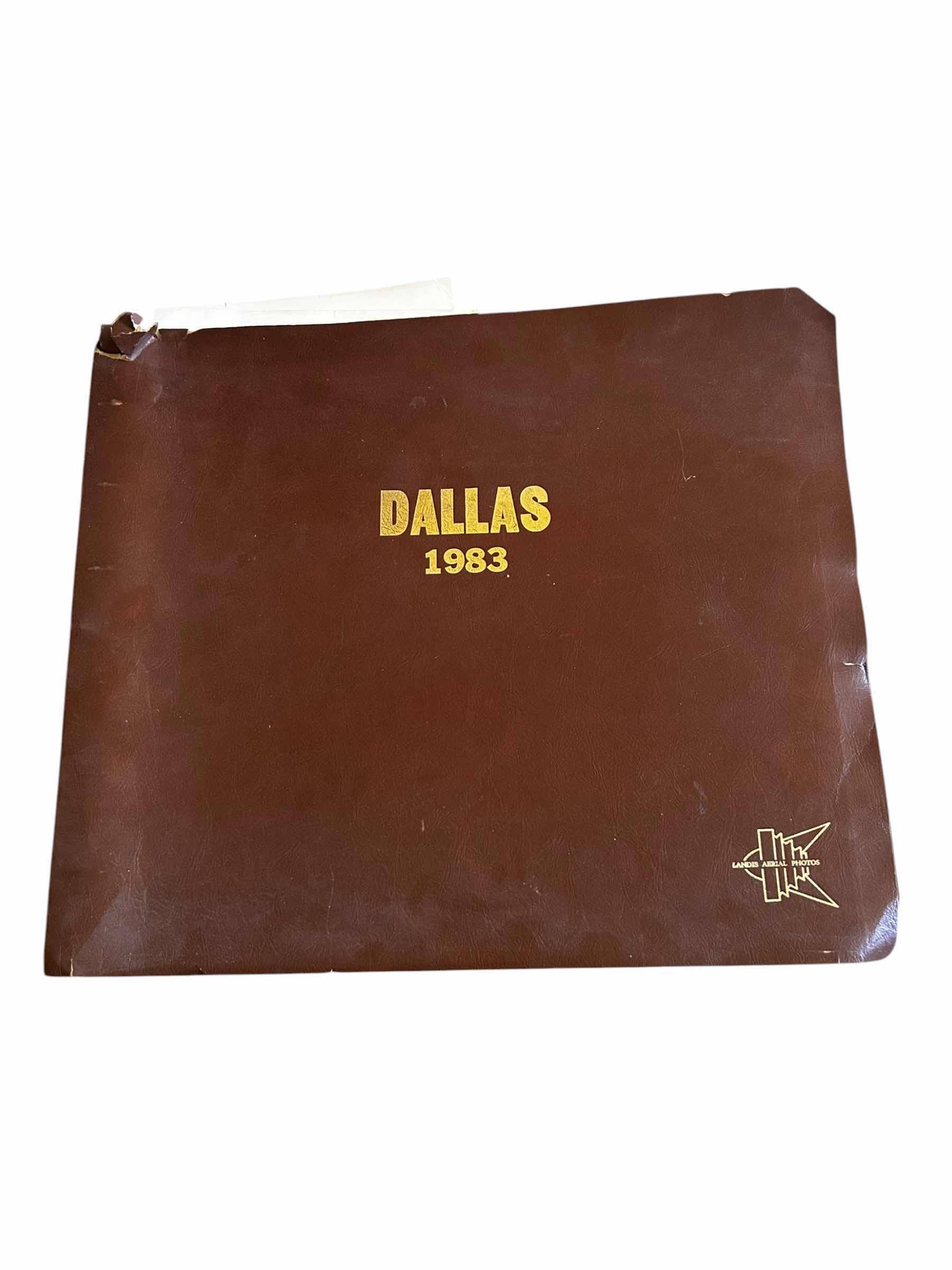 Photo 1 of RARE VINTAGE AERIAL PHOTOGRAPHY ALBUM SHOWCASING DALLAS, TEXAS FROM 1983