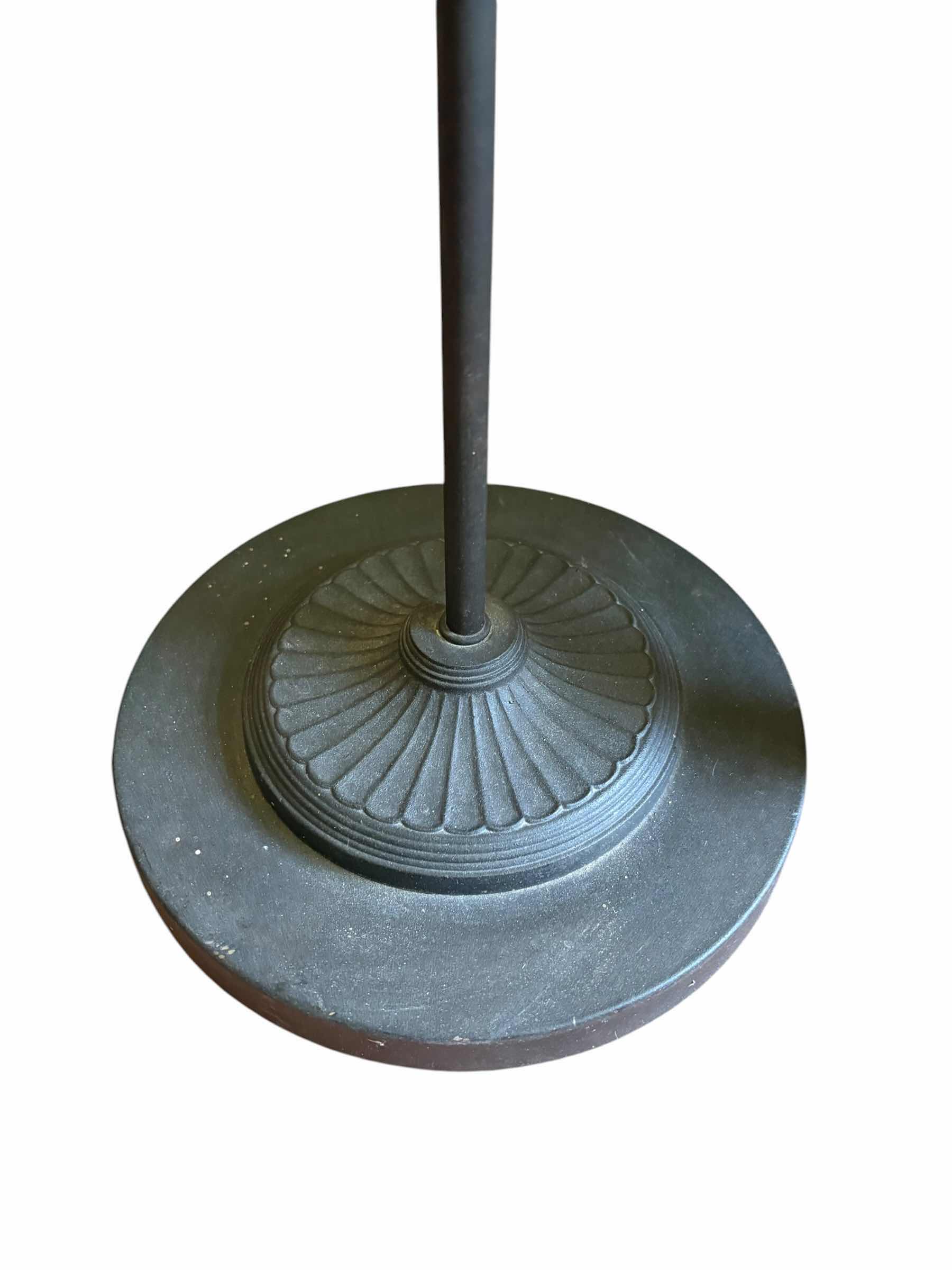 Photo 1 of VINTAGE FLOOR LAMP CAST IRON BASE TORCHIERE H52”