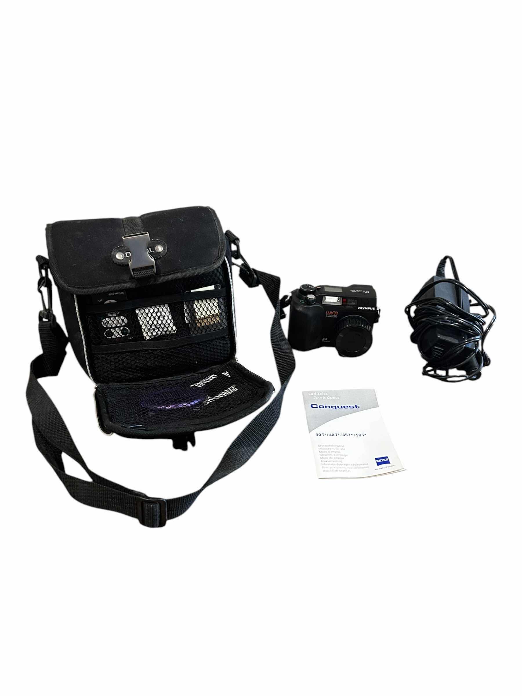 Photo 1 of CAMERA WITH CORDS AND MINI PURSE WITH POUCHES