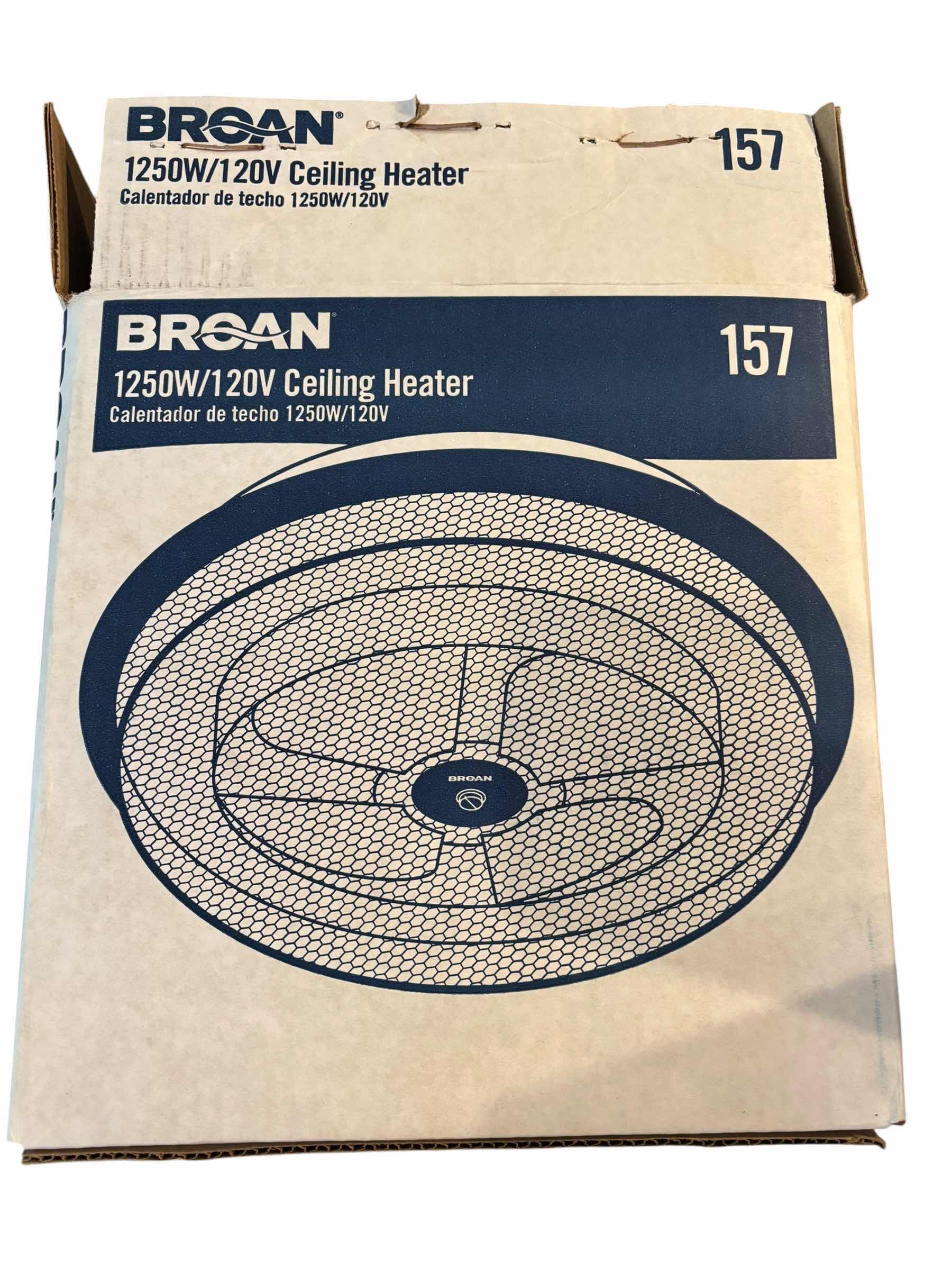 Photo 1 of BROAN CEILING HEATER IN ORIGINAL BOX